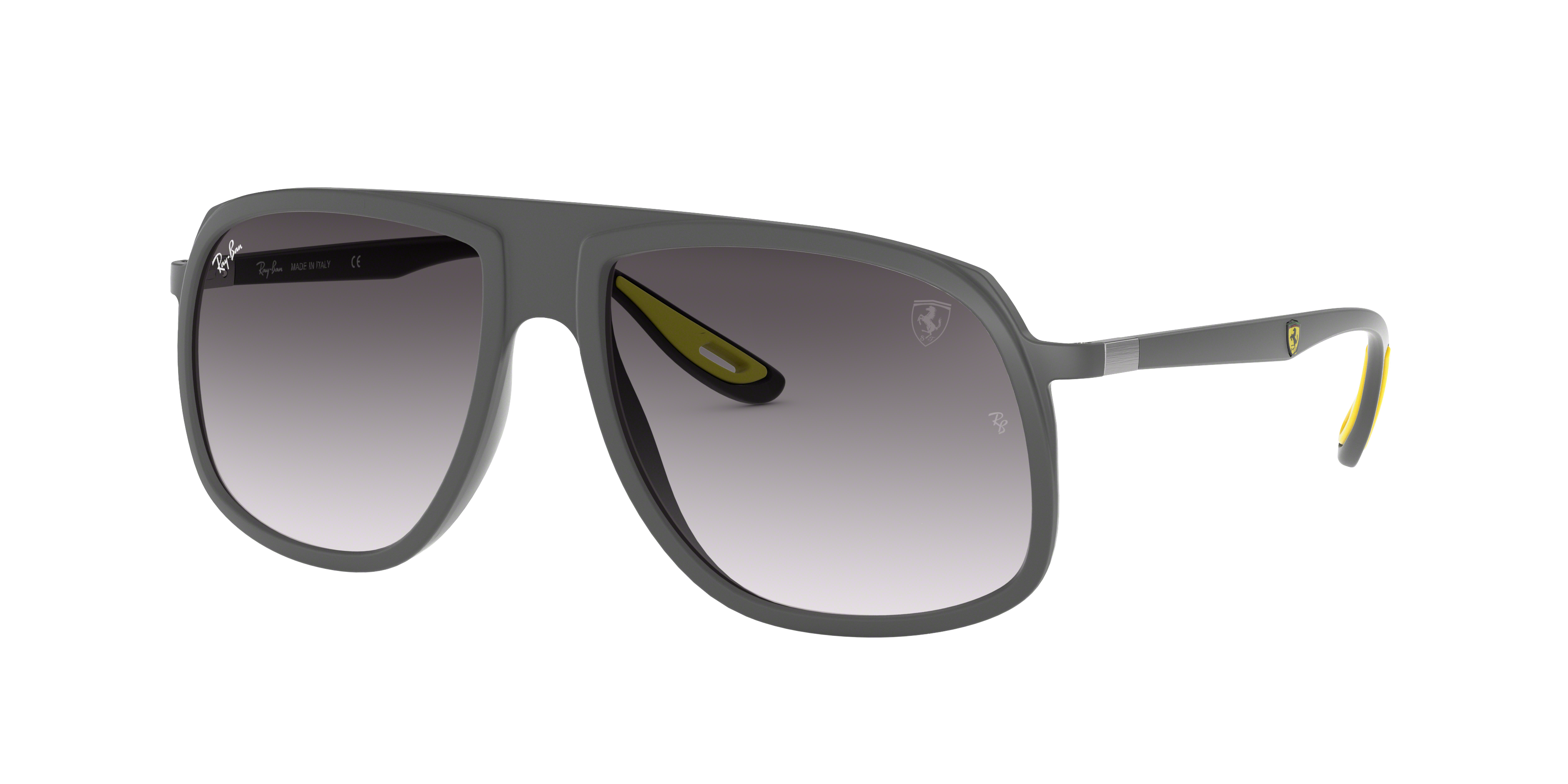 Ray-Ban FERRARI RB4308M Square Sunglasses  F6088G-Grey 57-145-17 - Color Map Grey