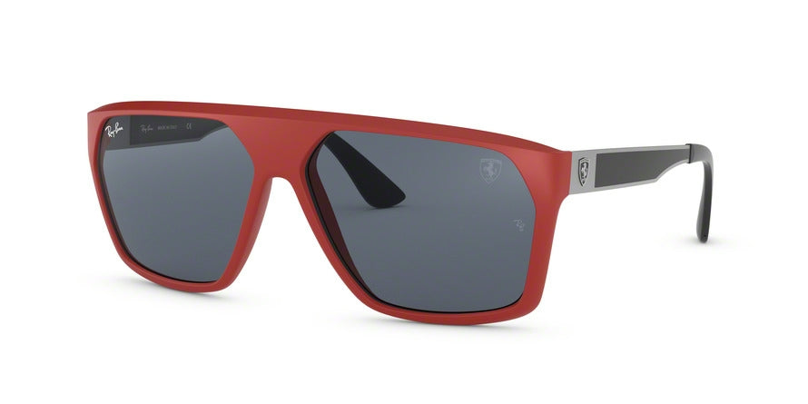 Ray-Ban FERRARI RB4309M Square Sunglasses  F62887-MATTE RED 61-13-145 - Color Map red
