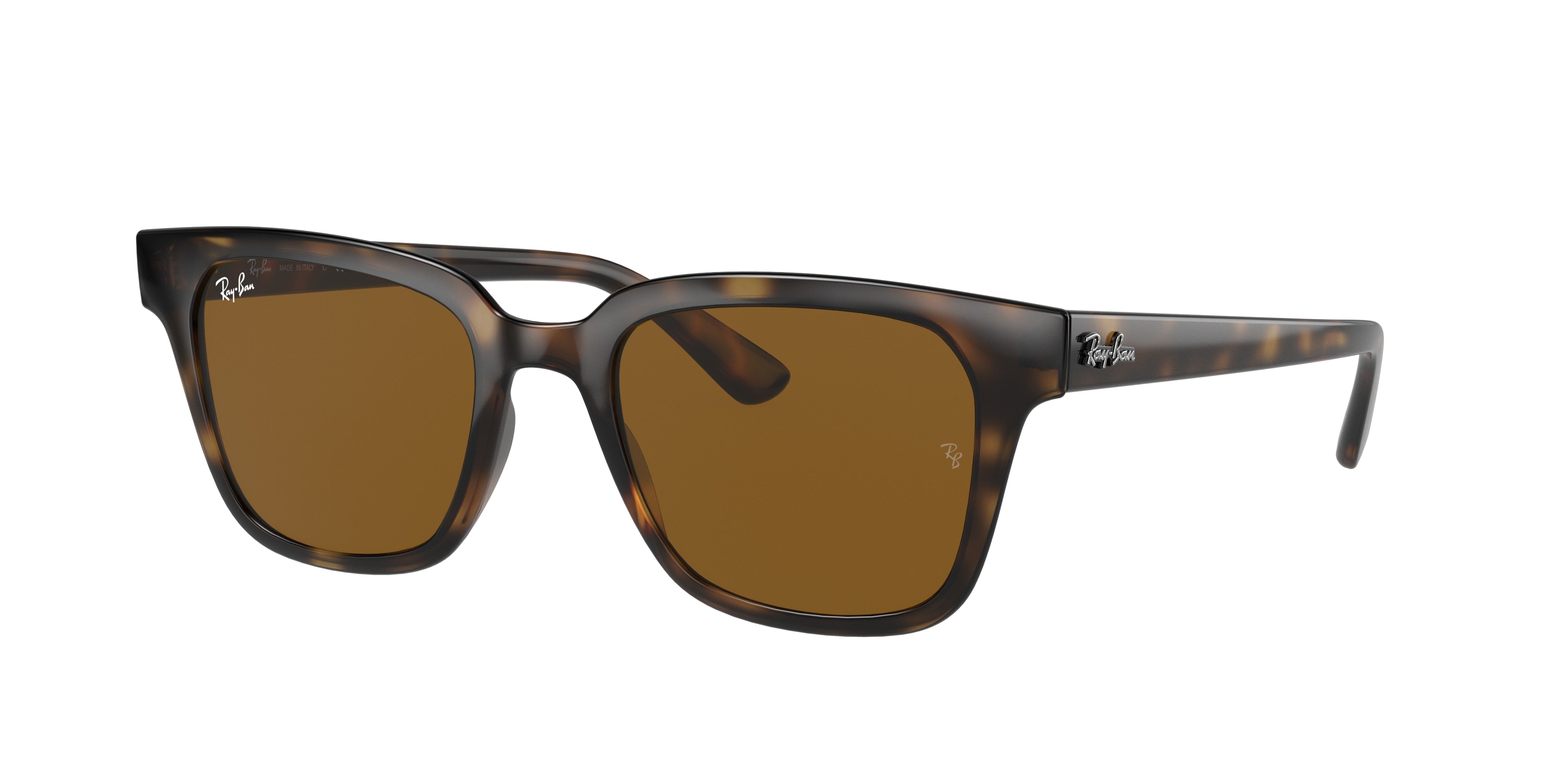 Ray-Ban RB4323 Square Sunglasses  710/33-Light Havana 50-150-20 - Color Map Tortoise