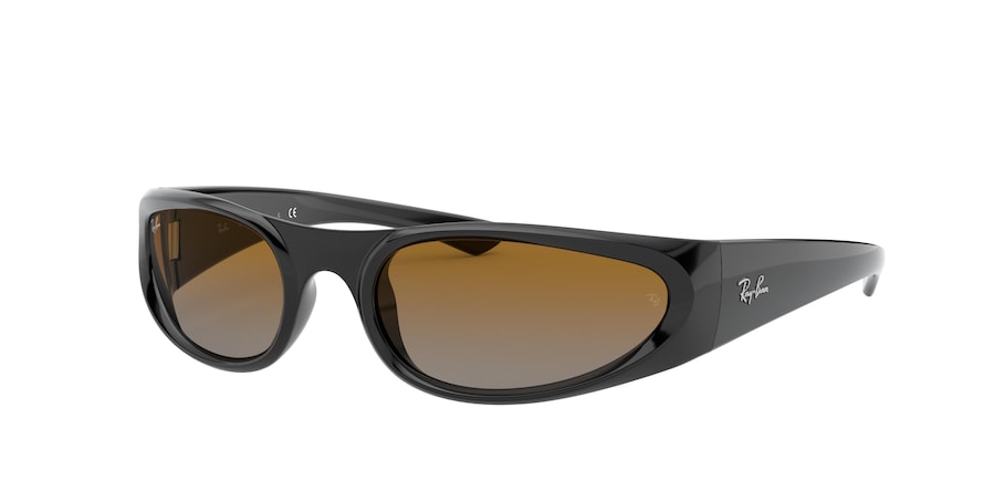 Ray-Ban RB4332 Pillow Sunglasses  601/I3-BLACK 57-19-125 - Color Map black