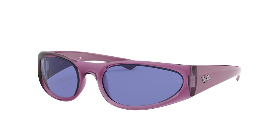 Ray-Ban RB4332 Pillow Sunglasses  648280-TRANSPARENT VIOLET 57-19-125 - Color Map violet