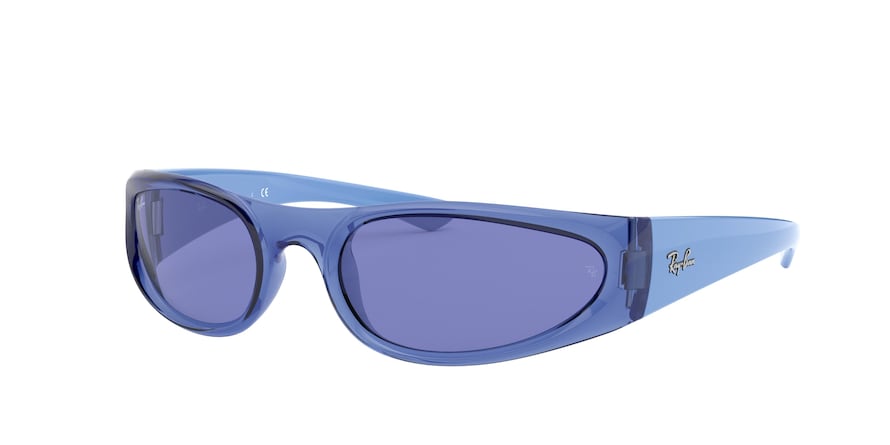 Ray-Ban RB4332 Pillow Sunglasses  648380-TRANSPARENT BLUE 57-19-125 - Color Map blue