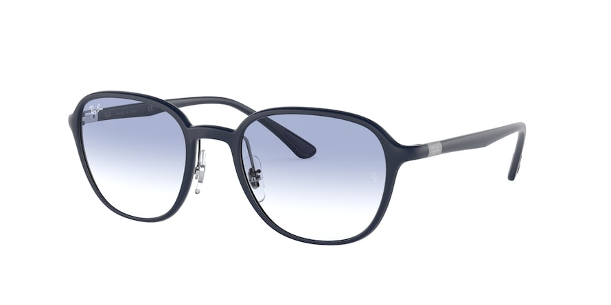 Ray-Ban RB4341 Square Sunglasses  633119-SANDING DARK BLUE 51-20-140 - Color Map blue