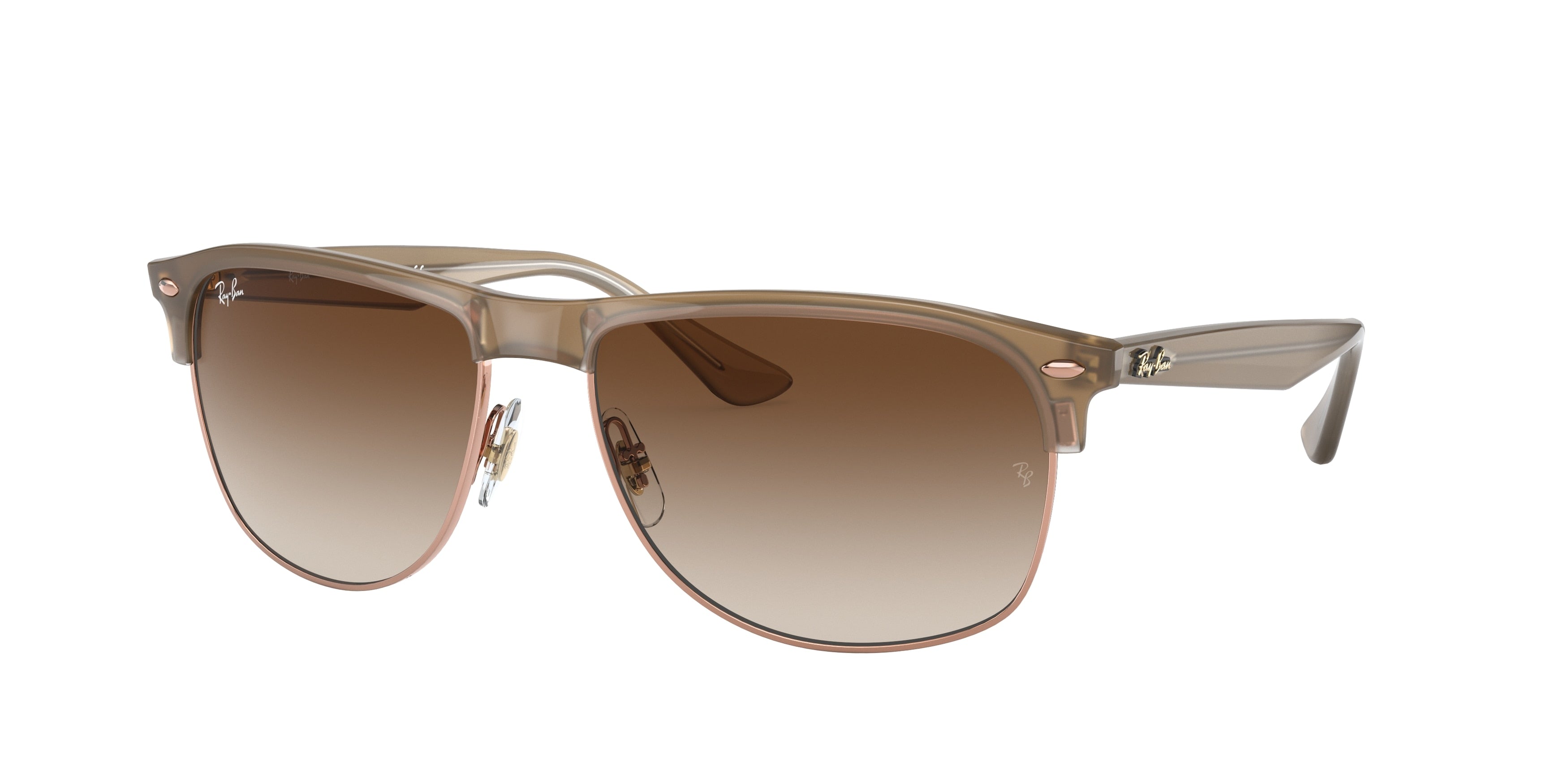 Ray-Ban RB4342 Square Sunglasses  616613-Light Brown 58-145-16 - Color Map Brown