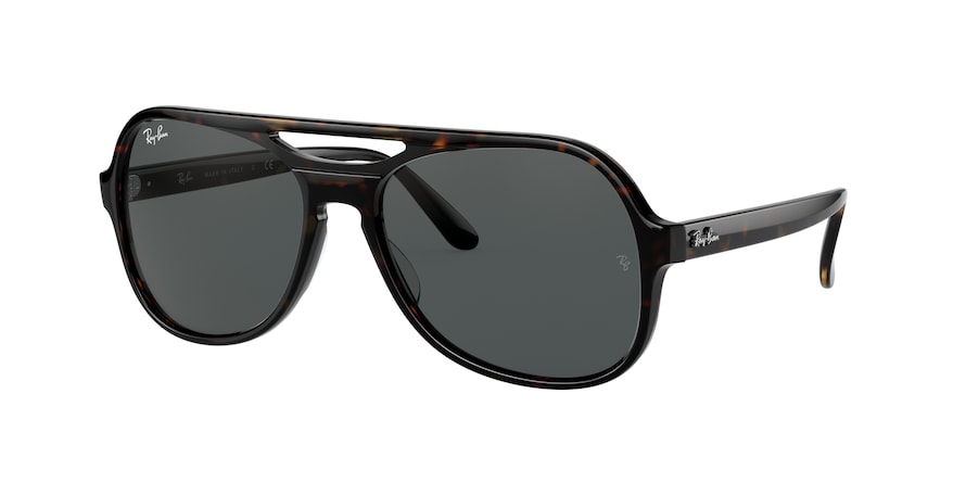 Ray-Ban POWDERHORN RB4357 Pilot Sunglasses  902/R5-HAVANA 58-17-140 - Color Map havana