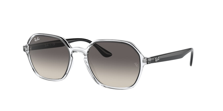 Ray-Ban RB4361F Irregular Sunglasses  647711-TRANSPARENT 54-18-145 - Color Map clear