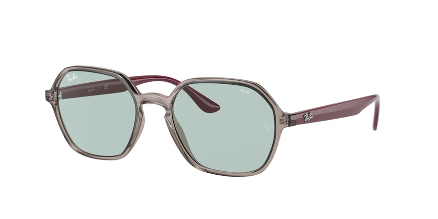 Ray-Ban RB4361F Irregular Sunglasses  6572Q5-BORDEAUX 54-18-145 - Color Map grey