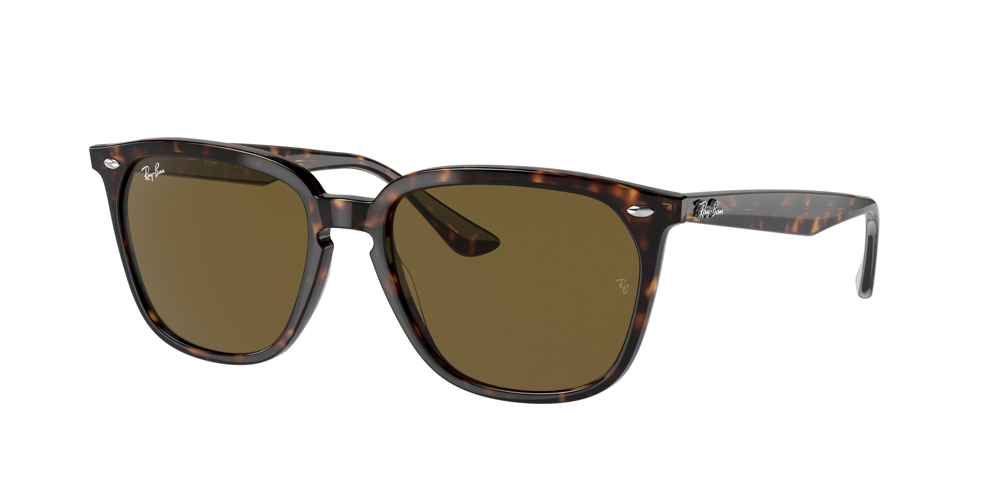 Ray-Ban RB4362F Square Sunglasses  902/73-Havana 55-145-18 - Color Map Tortoise