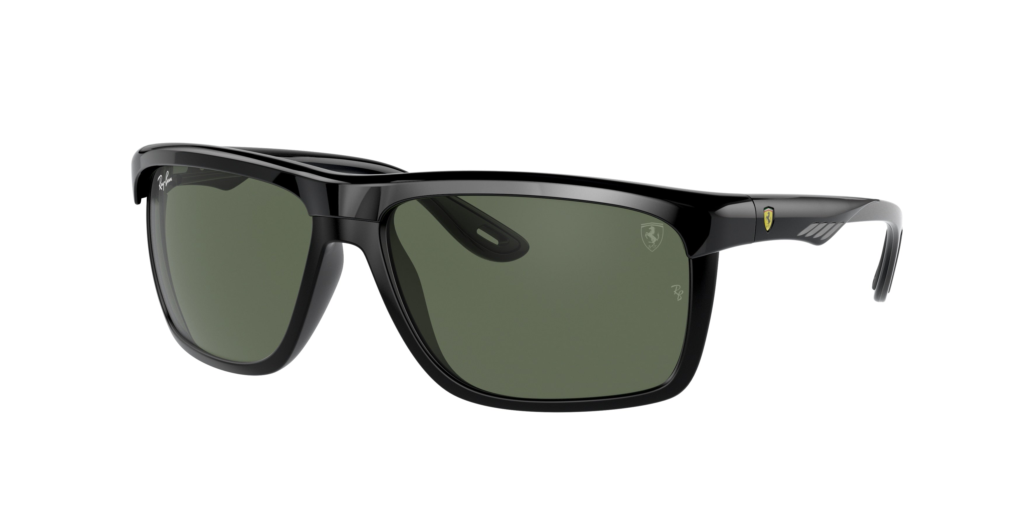 Ray-Ban RB4363M Rectangle Sunglasses  F65071-Black 60-135-15 - Color Map Black