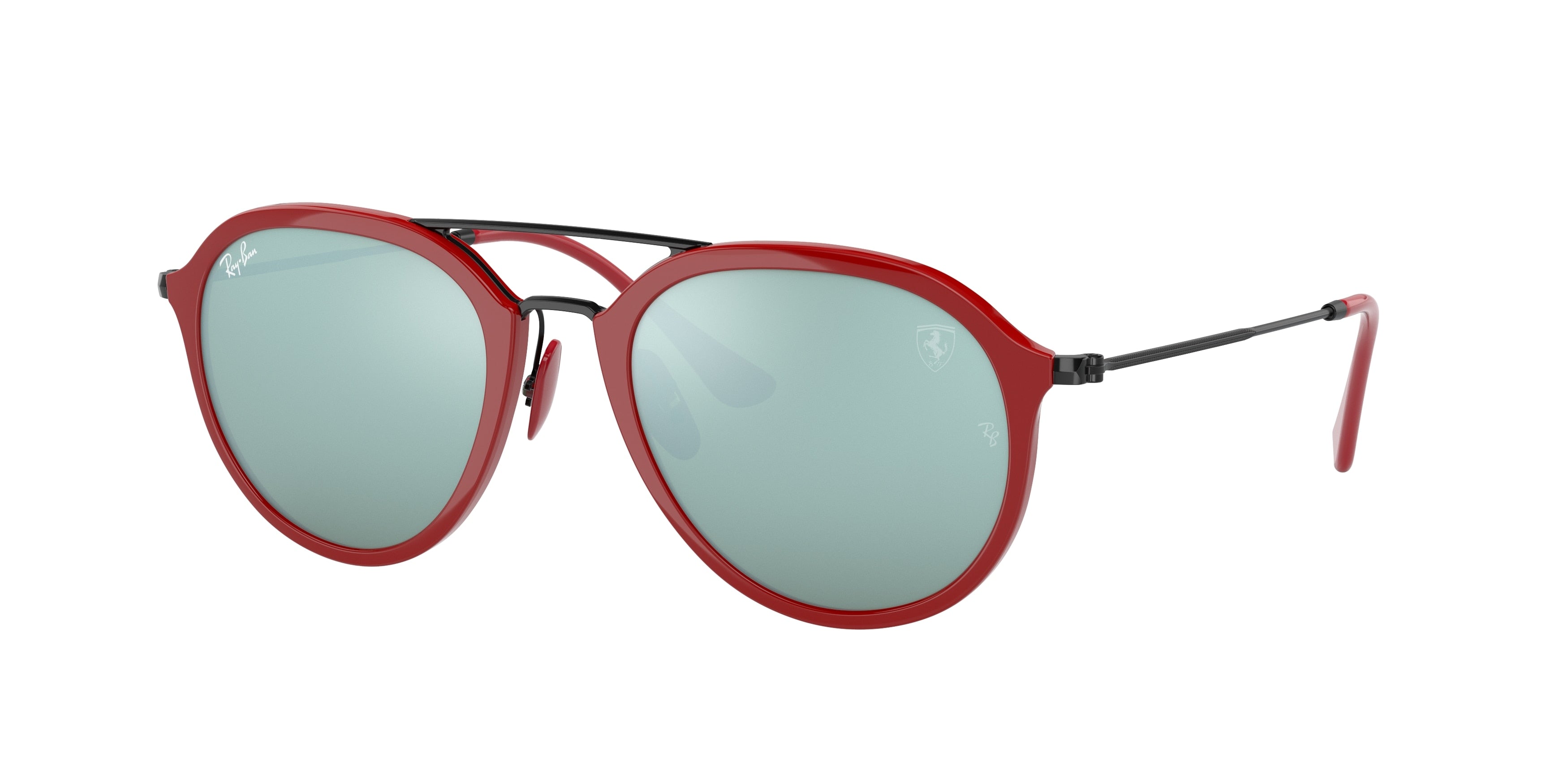 Ray-Ban RB4369M Square Sunglasses  F62330-Red 52-145-21 - Color Map Red