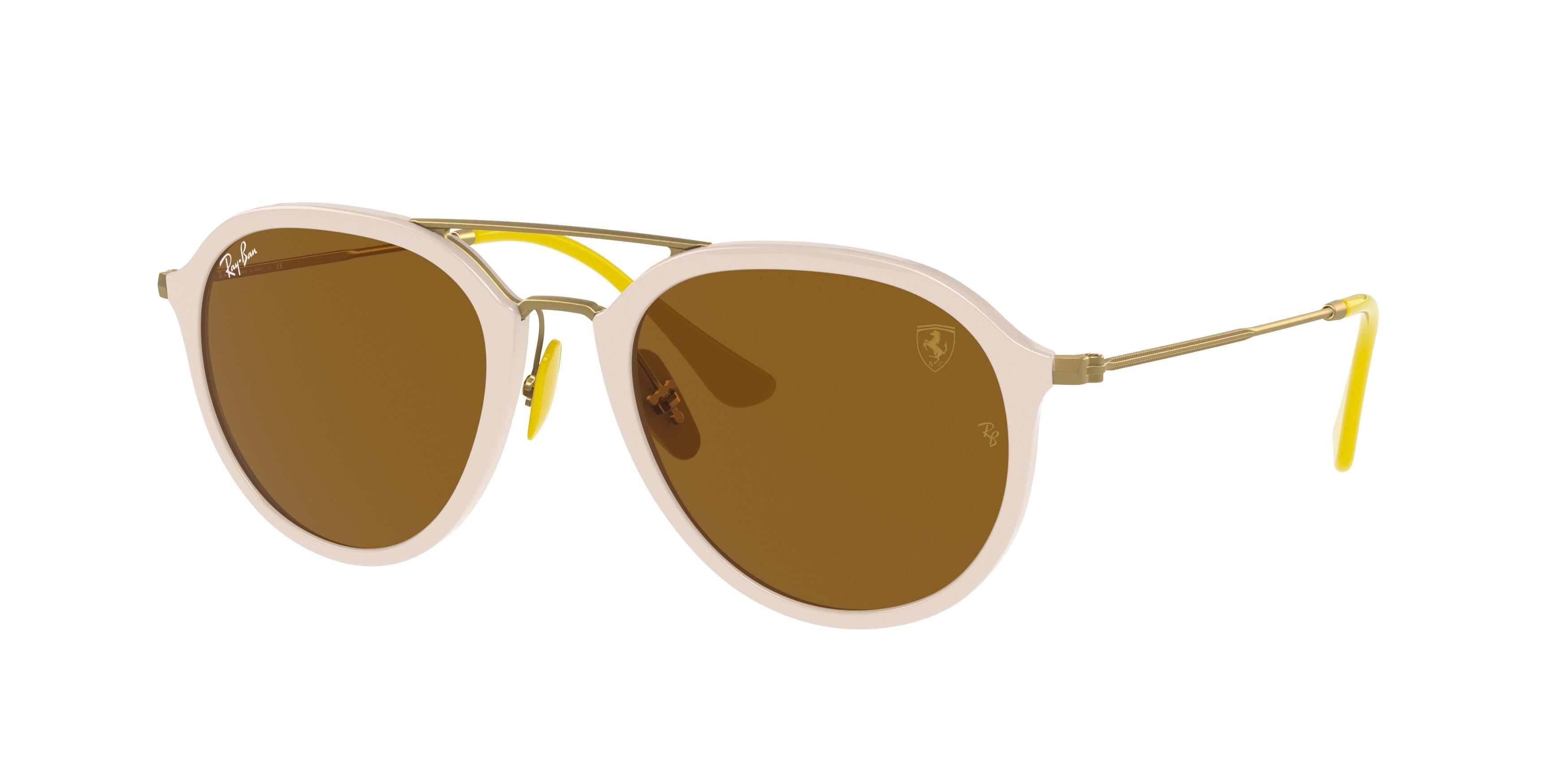 Ray-Ban RB4369M Square Sunglasses  F67033-White 52-145-21 - Color Map White