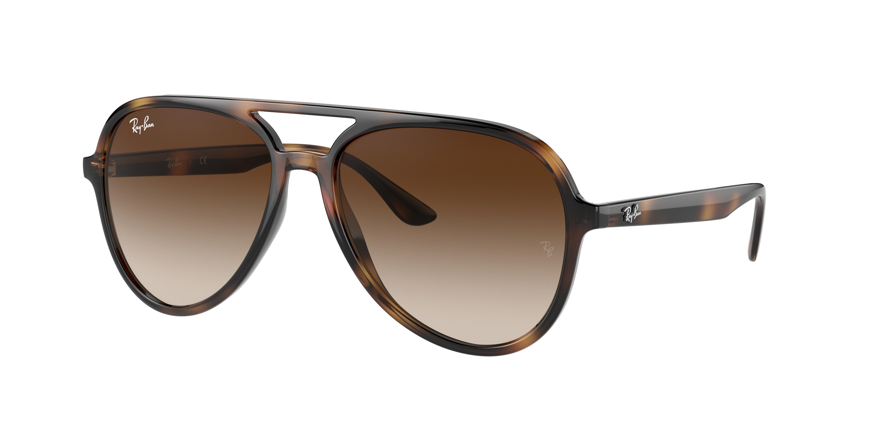 Ray-Ban RB4376 Pilot Sunglasses  710/13-Havana 57-145-16 - Color Map Tortoise