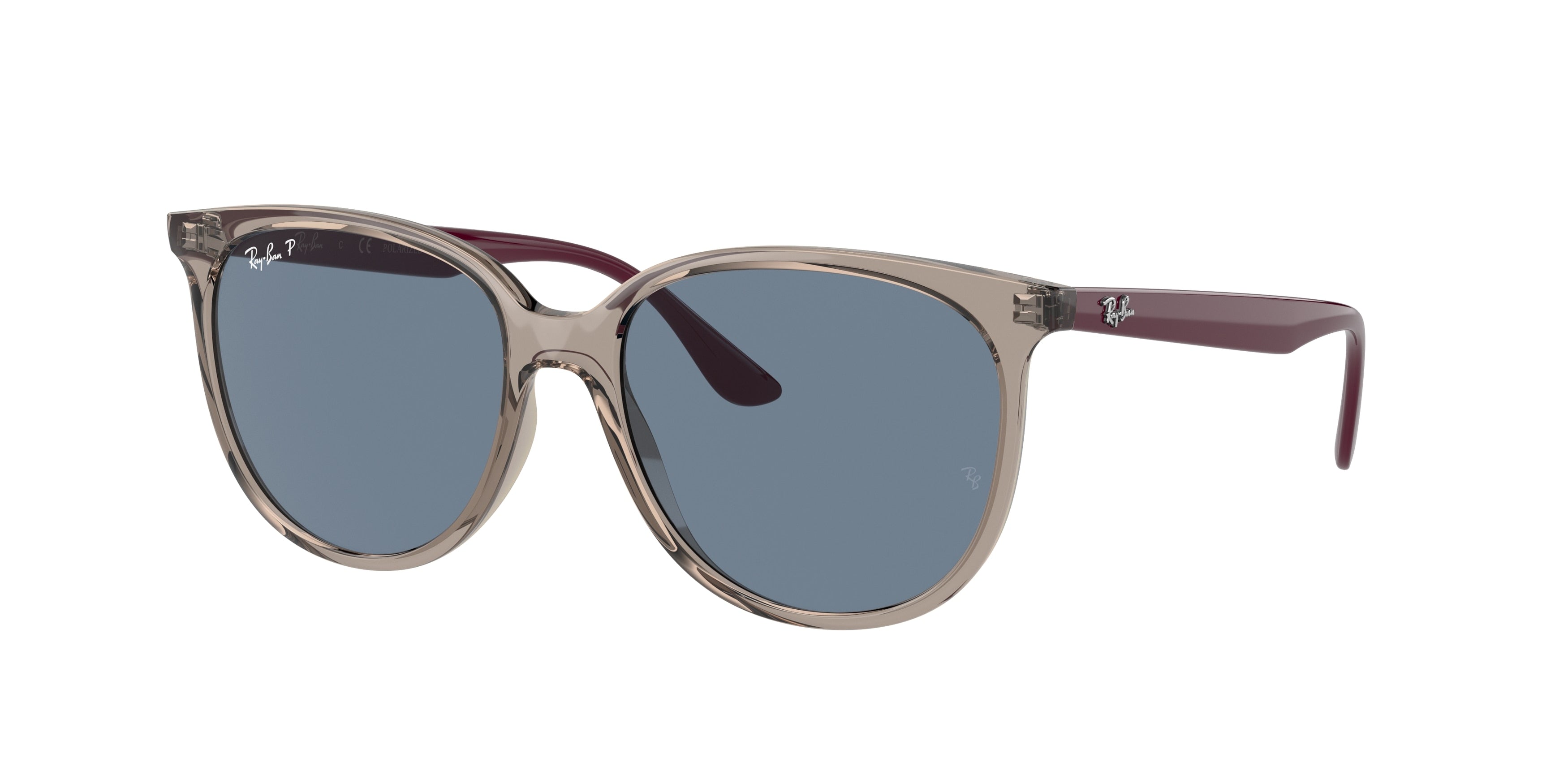 Ray-Ban RB4378 Square Sunglasses  65722V-Transparent Grey 54-145-16 - Color Map Grey
