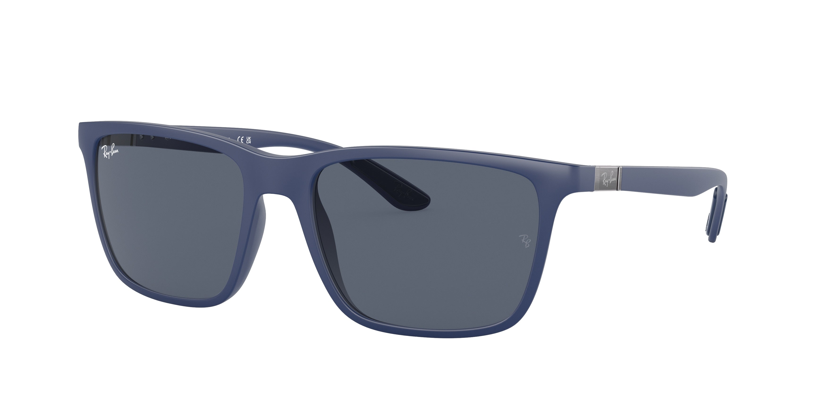 Ray-Ban RB4385 Rectangle Sunglasses  601587-Blue 57-145-18 - Color Map Blue