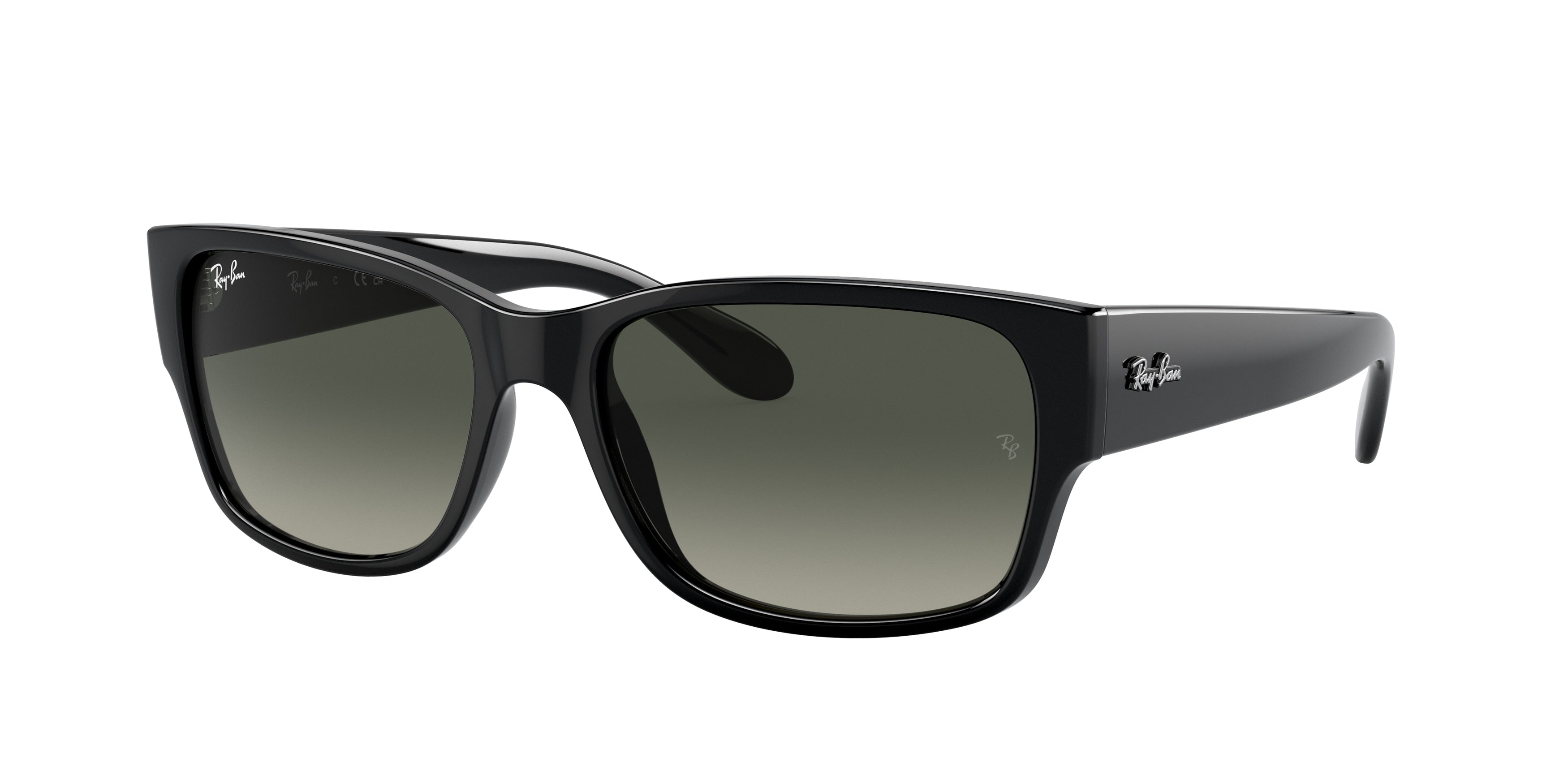 Ray-Ban RB4388 Pillow Sunglasses  601/71-Black 58-145-18 - Color Map Black