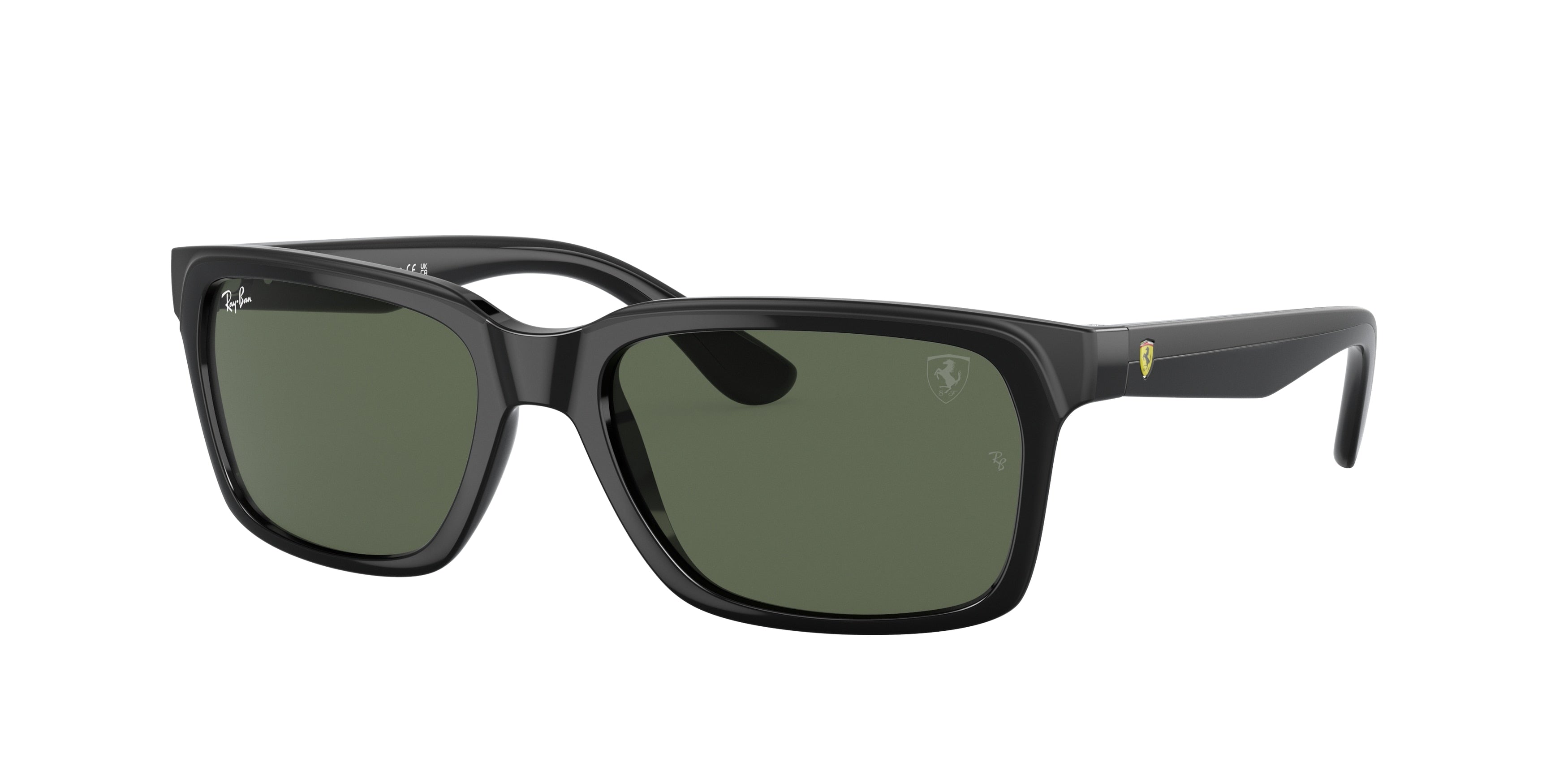 Ray-Ban RB4393M Rectangle Sunglasses  F65071-Black 55-140-18 - Color Map Black