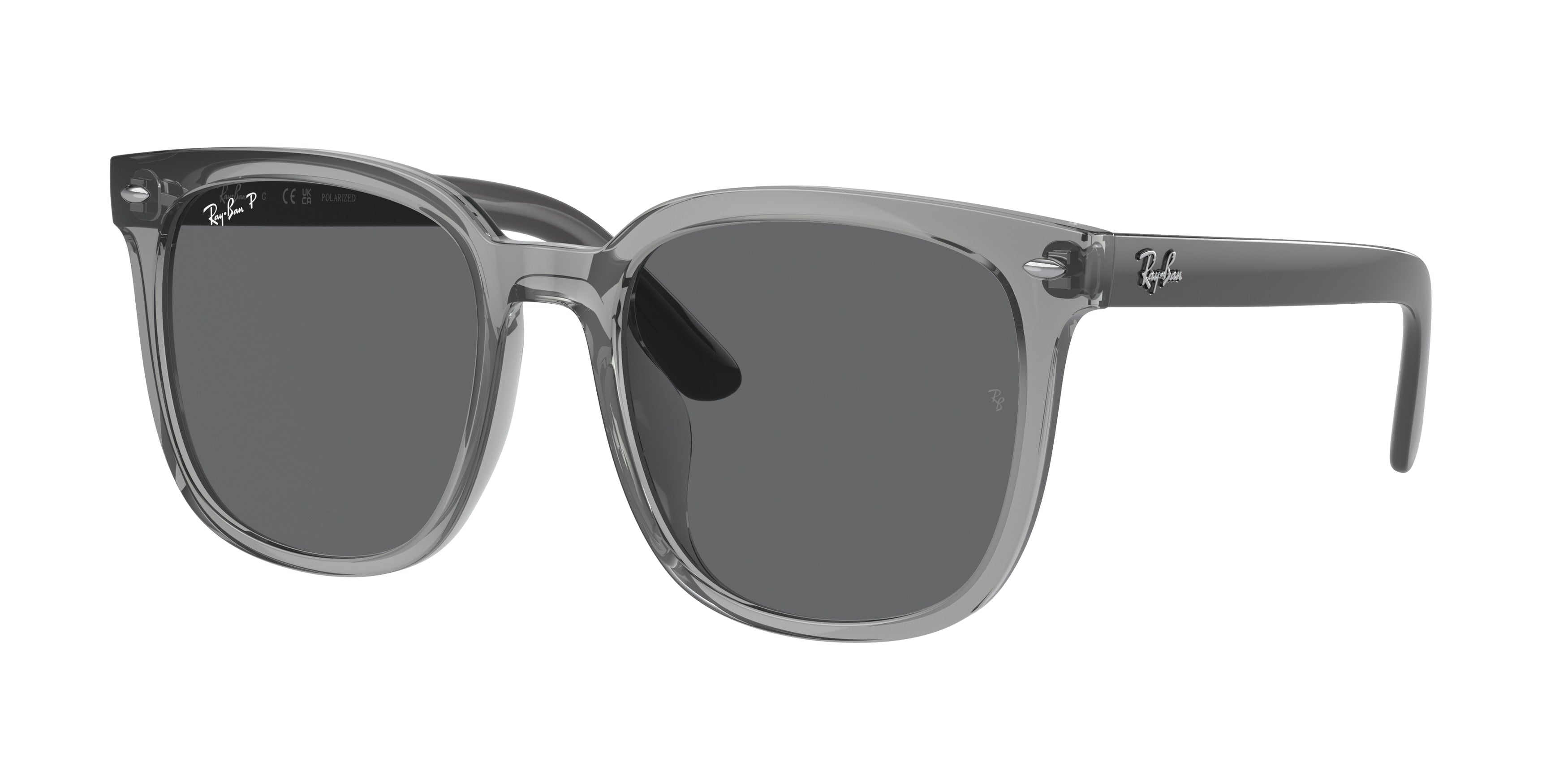 Ray-Ban RB4401D Square Sunglasses  659981-Transparent Grey 57-150-20 - Color Map Grey