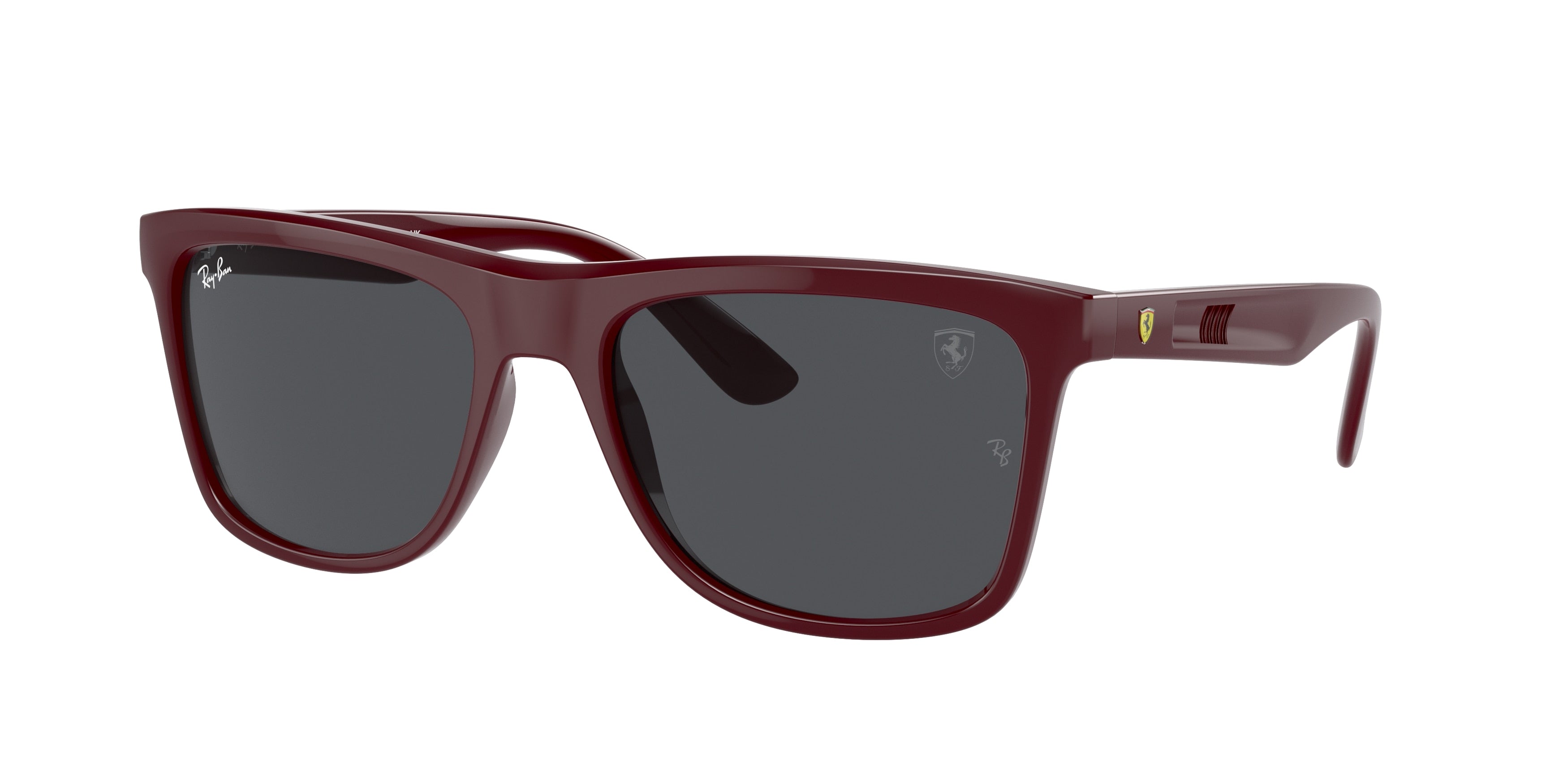 Ray-Ban RB4413M Square Sunglasses  F68587-Dark Red 57-145-19 - Color Map Red
