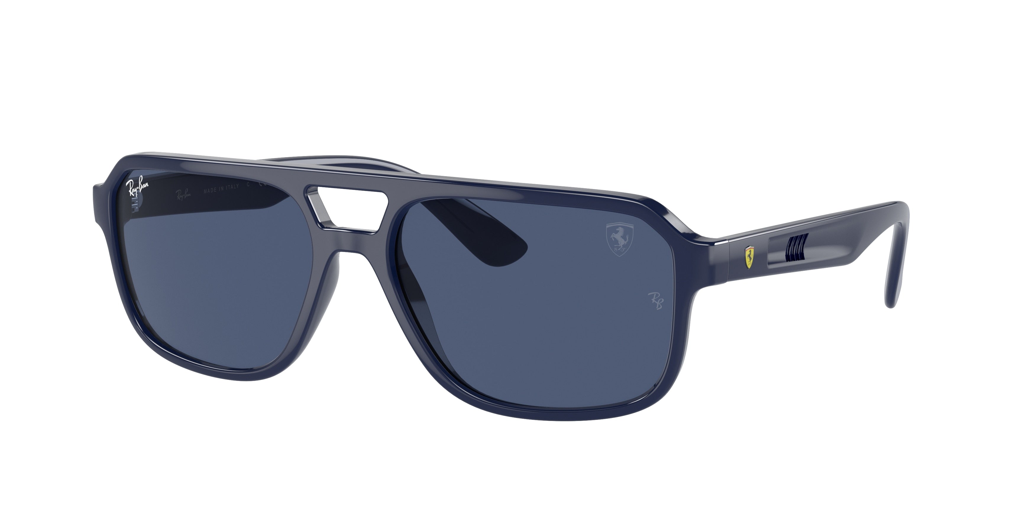Ray-Ban RB4414M Irregular Sunglasses  F68880-Blue 57-145-17 - Color Map Blue