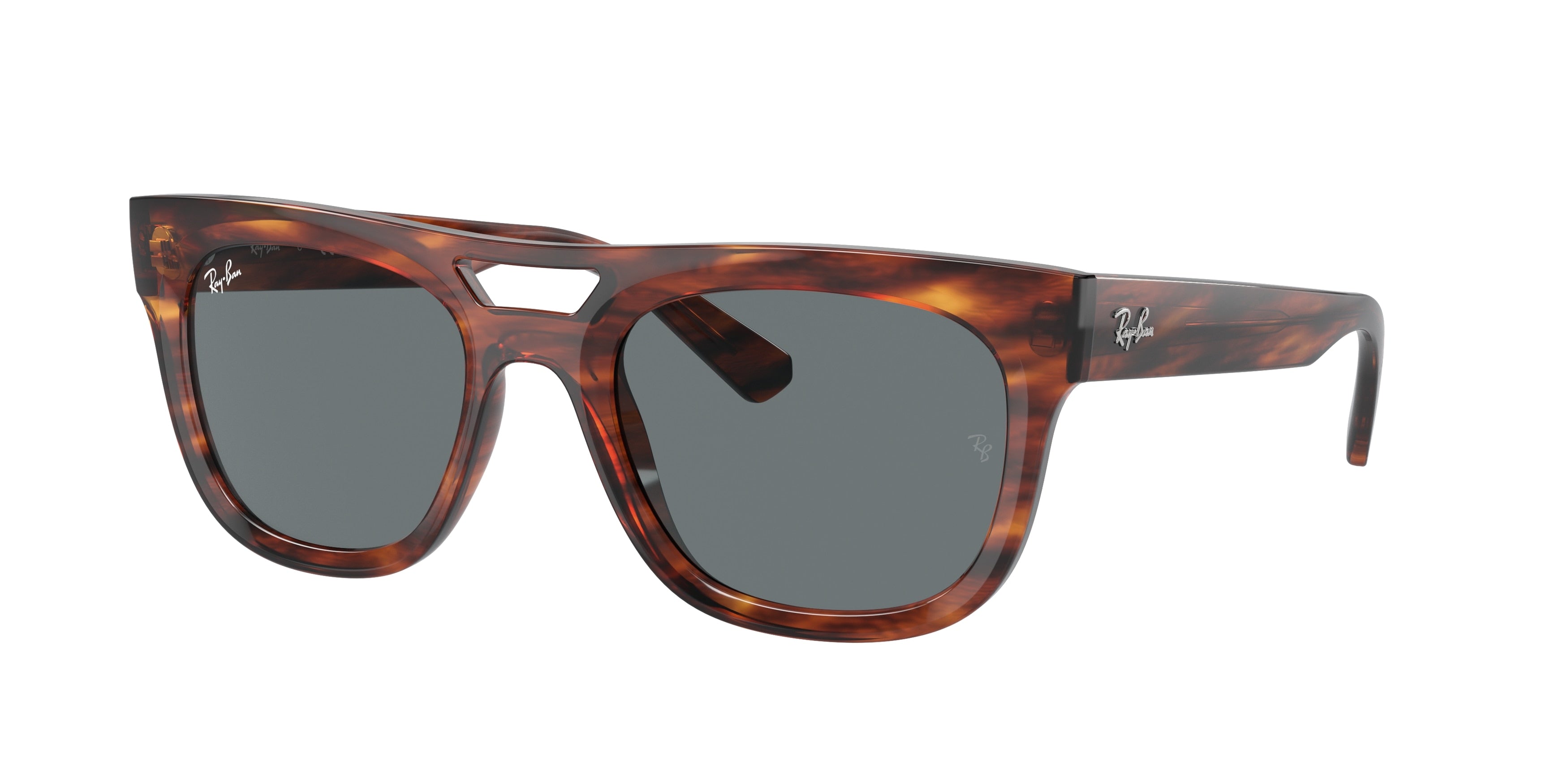 Ray-Ban PHIL RB4426 Square Sunglasses  139880-Striped Havana 54-145-21 - Color Map Brown