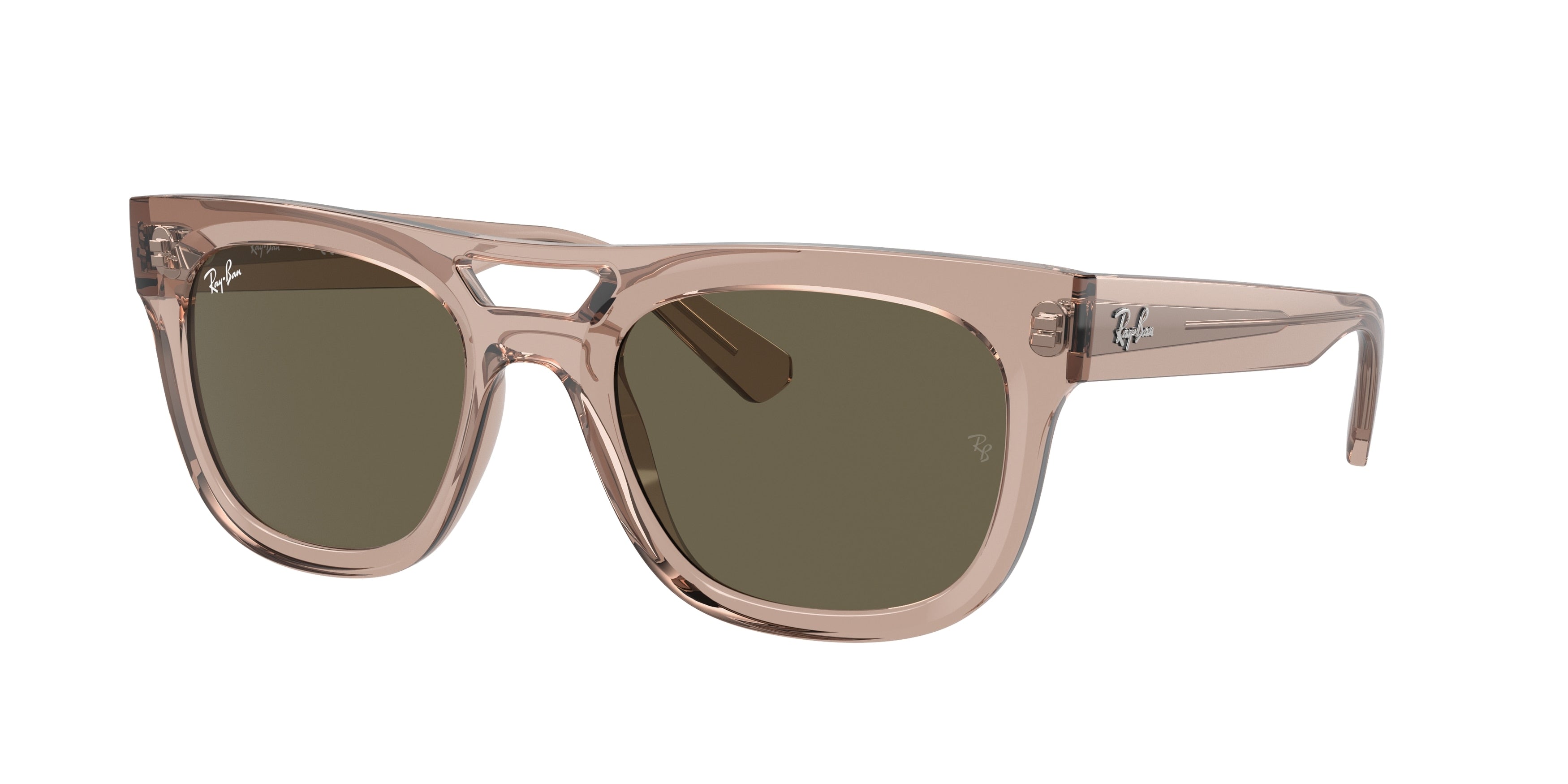 Ray-Ban PHIL RB4426 Square Sunglasses  6727/3-Transparent Light Brown 54-145-21 - Color Map Beige