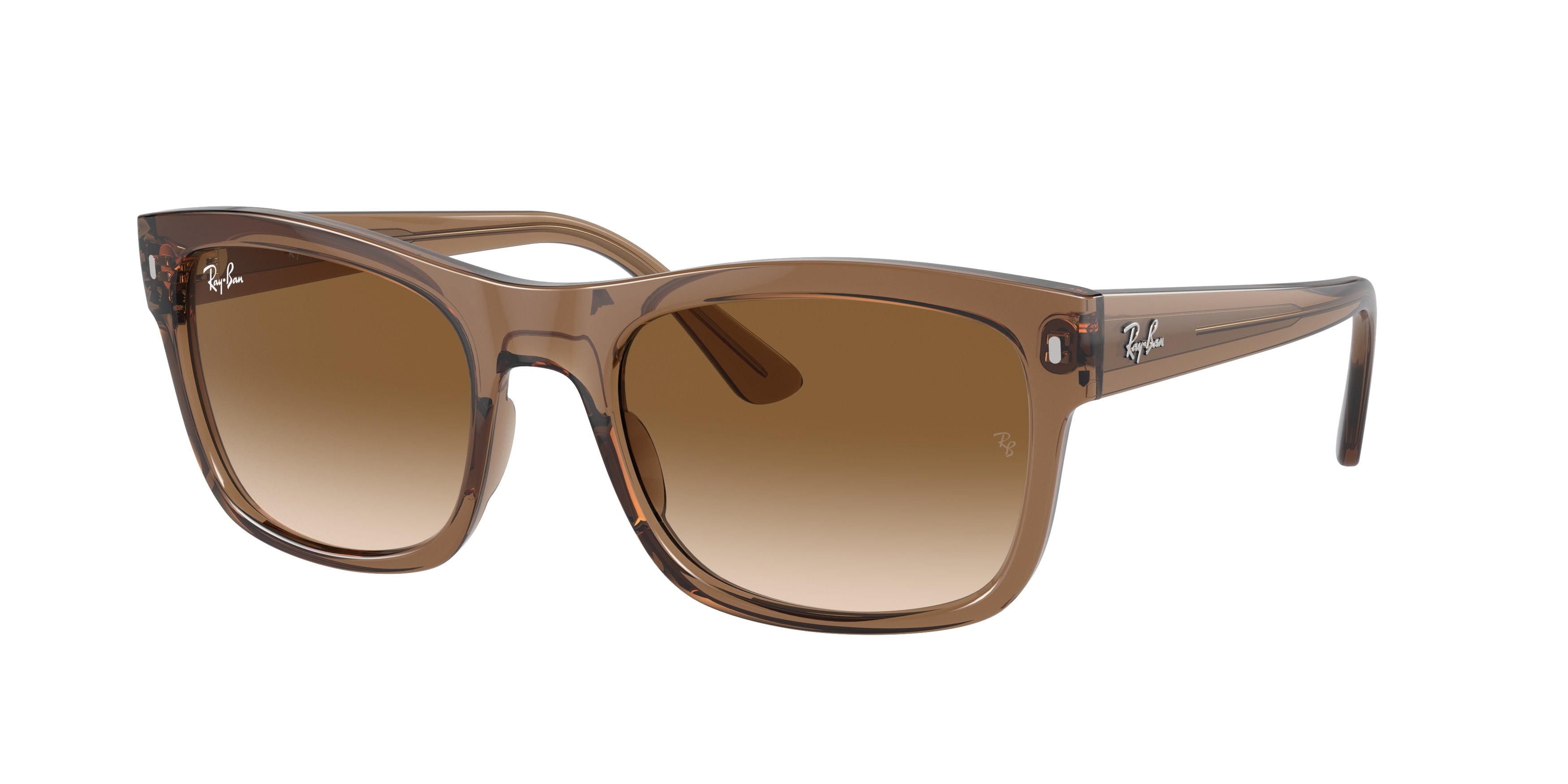 Ray-Ban RB4428 Square Sunglasses  664051-Transparent Light Brown 56-145-21 - Color Map Beige