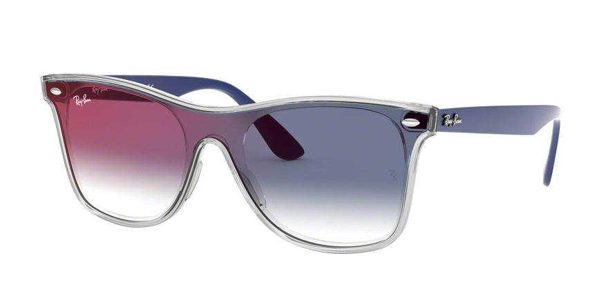Ray-Ban BLAZE WAYFARER RB4440NF Square Sunglasses  6356X0-MATTE TRASPARENT 44-144-145 - Color Map clear