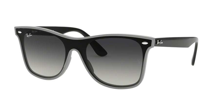 Ray-Ban BLAZE WAYFARER RB4440NF Square Sunglasses  64158G-GREY DEMISHINY 44-144-145 - Color Map havana