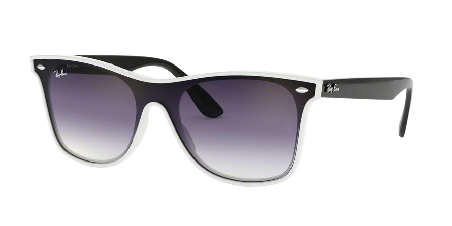 Ray-Ban BLAZE WAYFARER RB4440NF Square Sunglasses  64160U-WHITE DEMISHINY 44-144-145 - Color Map havana