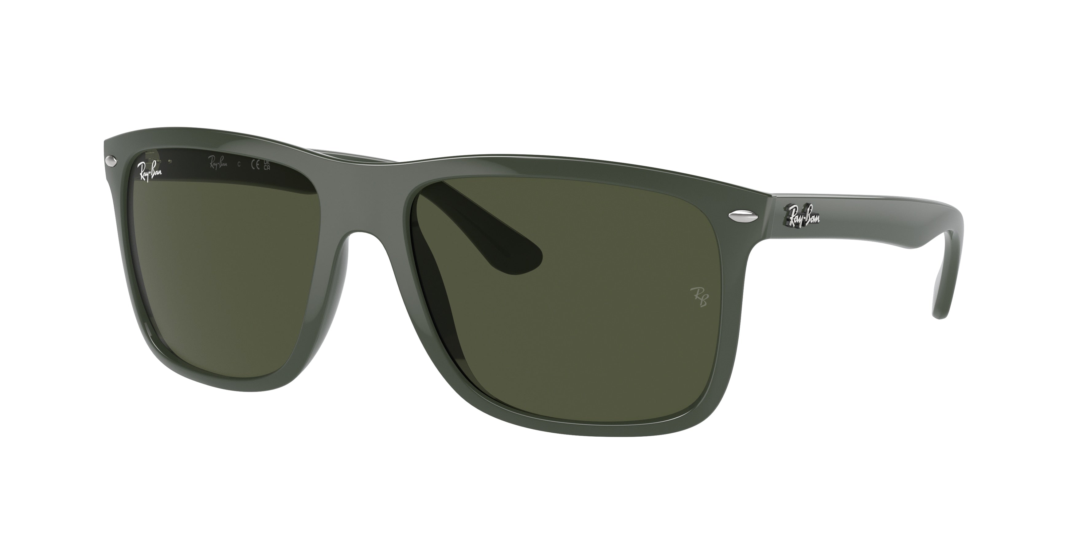 Ray-Ban BOYFRIEND TWO RB4547 Square Sunglasses  671931-Green 60-145-18 - Color Map Green