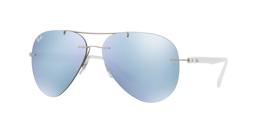 Ray-Ban RB8058 Pilot Sunglasses  003/30-SILVER 59-13-140 - Color Map silver