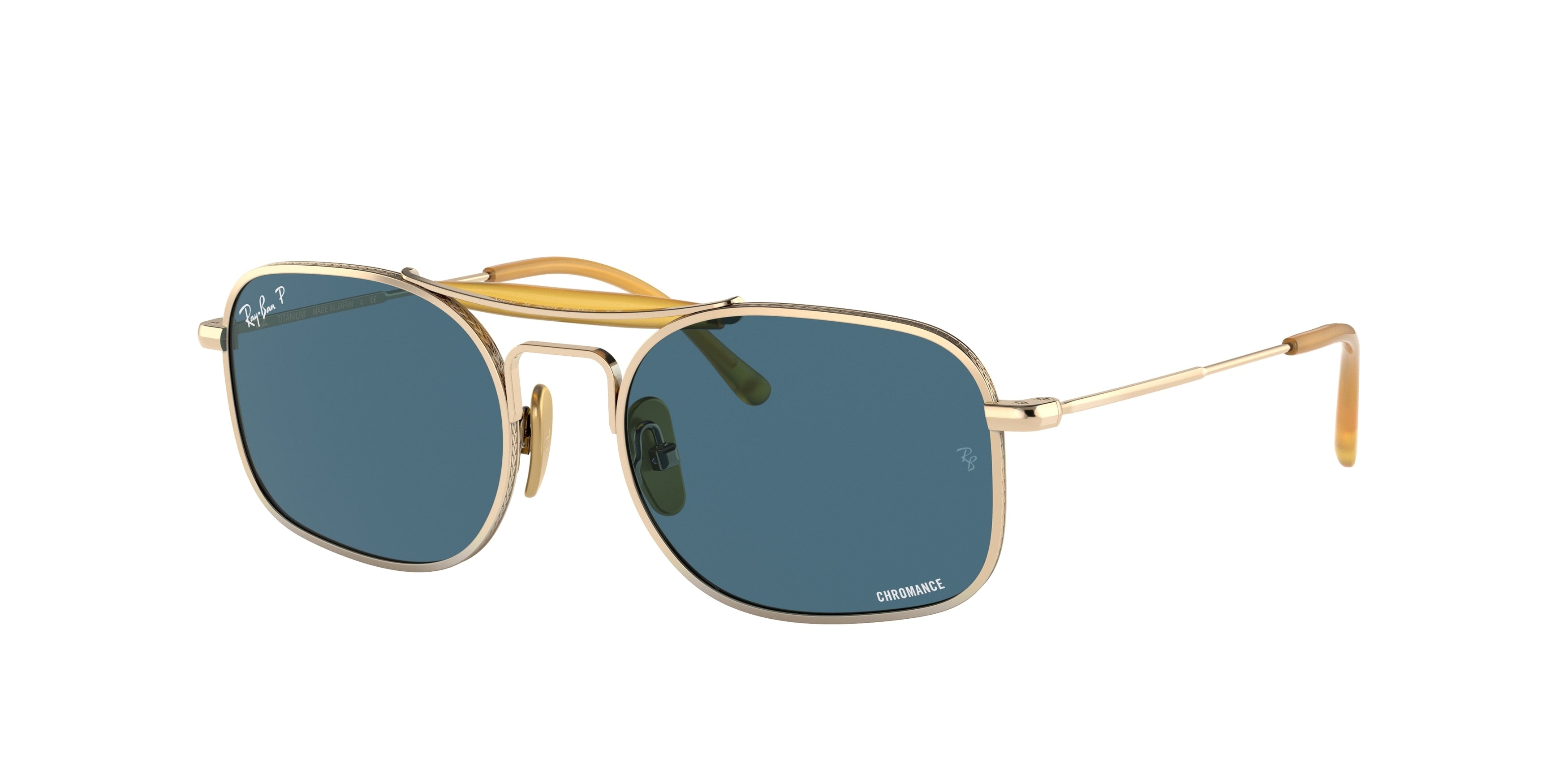 Ray-Ban RB8062 Square Sunglasses  9205S2-Gold 51-140-18 - Color Map Gold