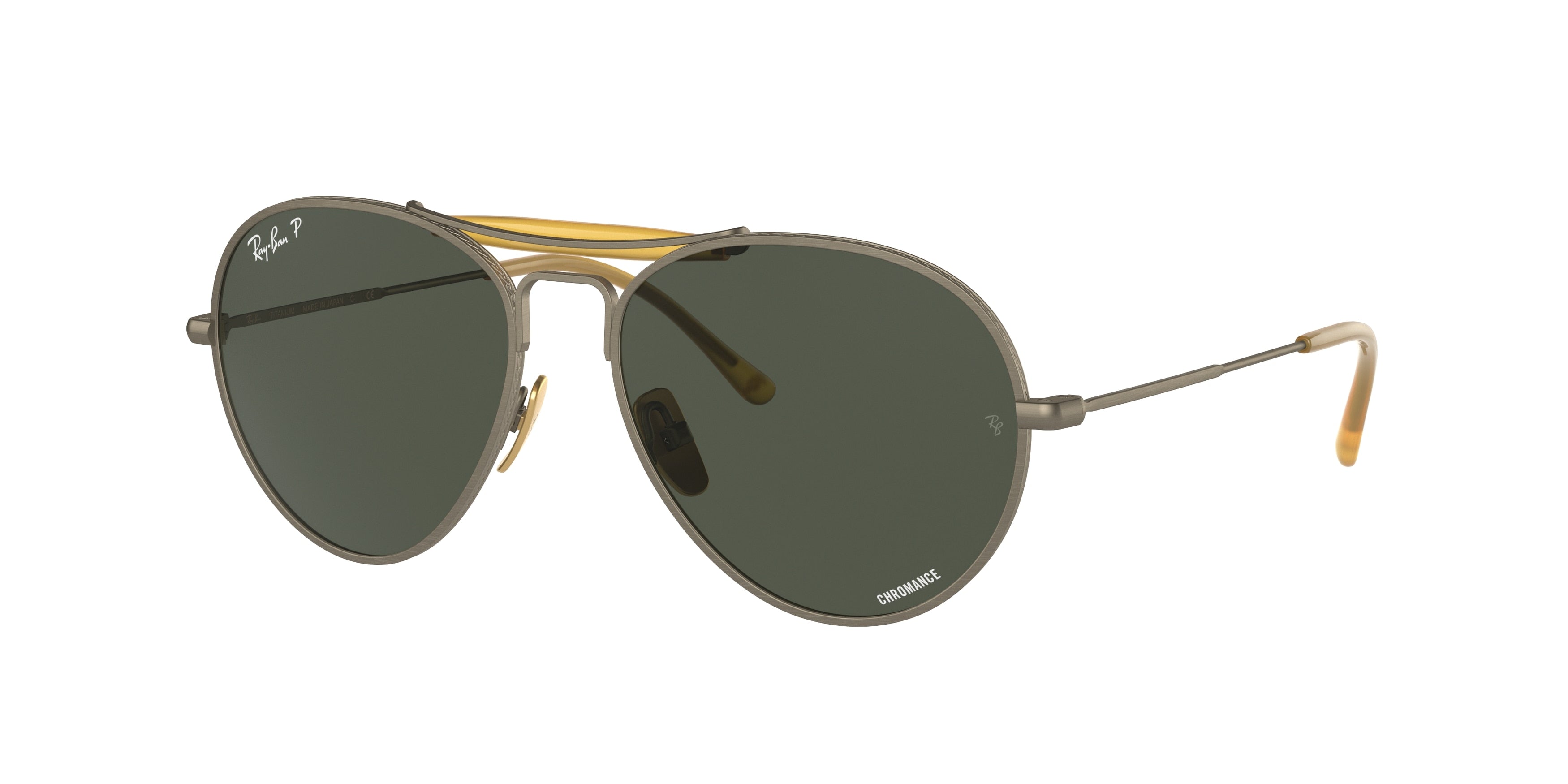 Ray-Ban RB8063 Pilot Sunglasses  9207P1-Antique Gold 55-140-16 - Color Map Gold