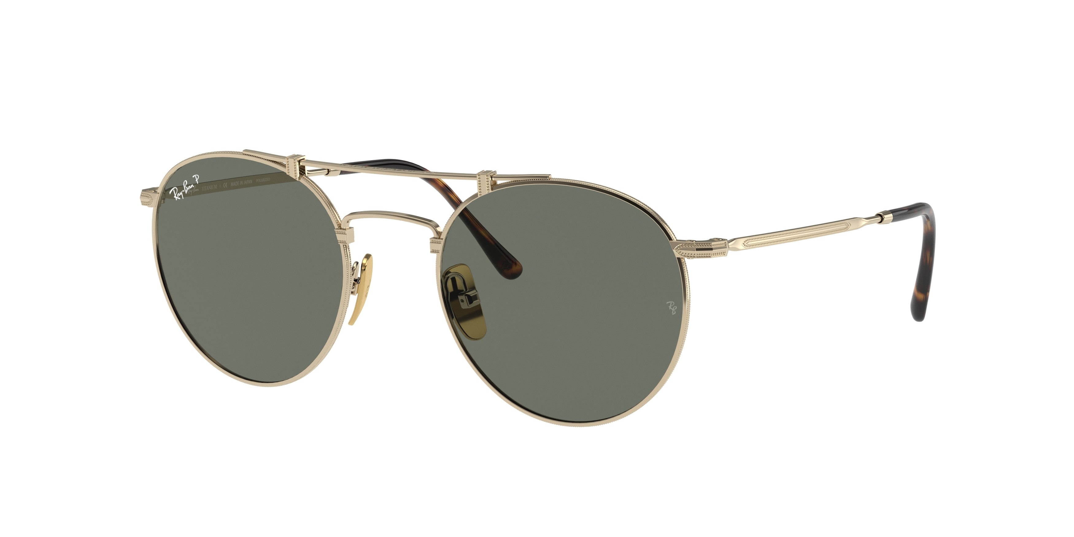 Ray-Ban TITANIUM RB8147M Round Sunglasses  9143-Gold 50-140-21 - Color Map Gold