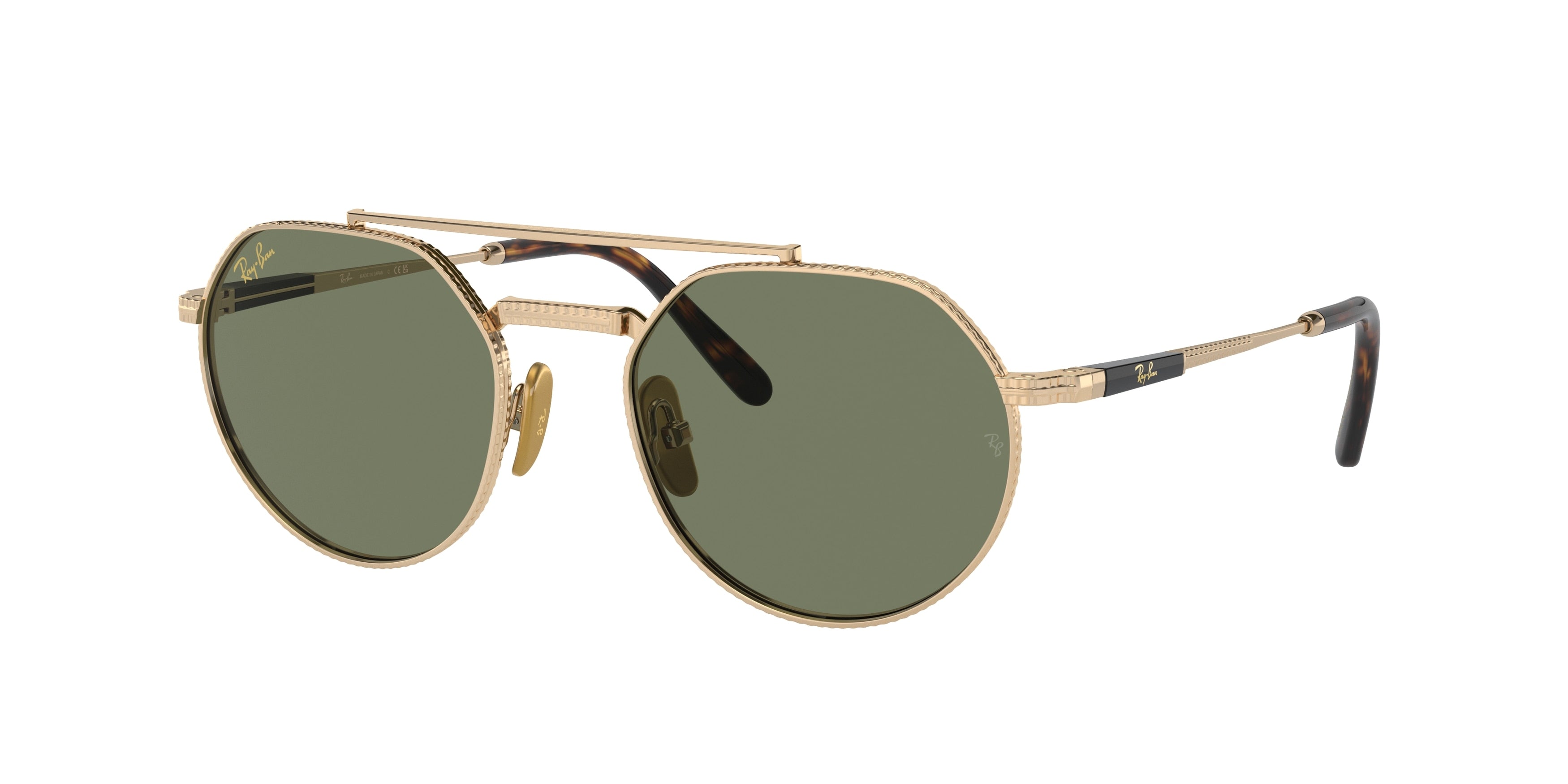 Ray-Ban JACK II TITANIUM RB8265 Irregular Sunglasses  313852-Gold 53-140-20 - Color Map Gold