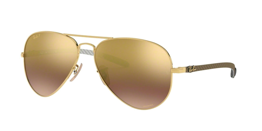 Ray-Ban RB8317CH Pilot Sunglasses  001/6B-SHINY GOLD 58-14-140 - Color Map gold