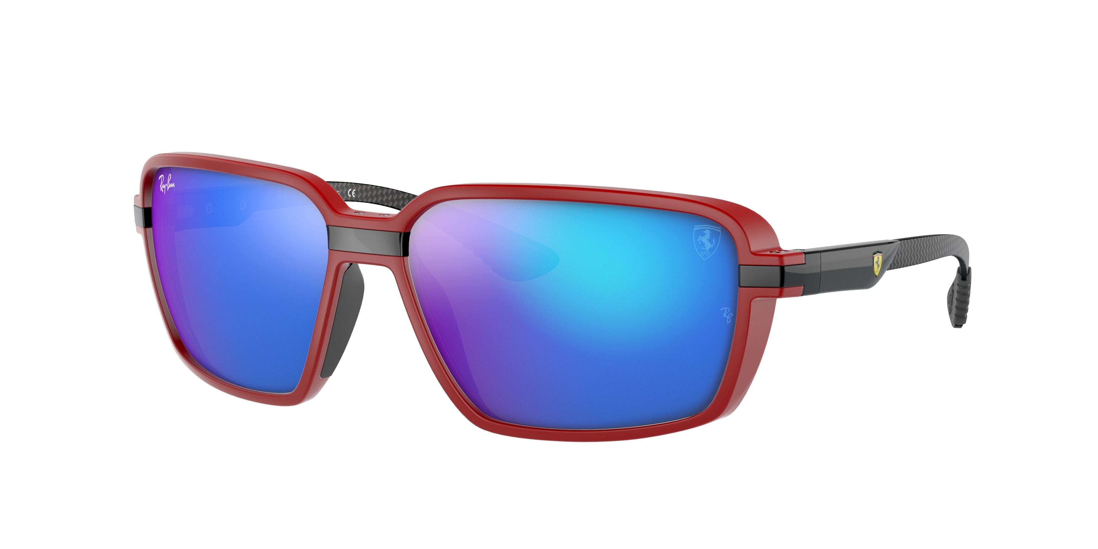 Ray-Ban RB8360M Square Sunglasses  F66355-Red 61-130-15 - Color Map Red