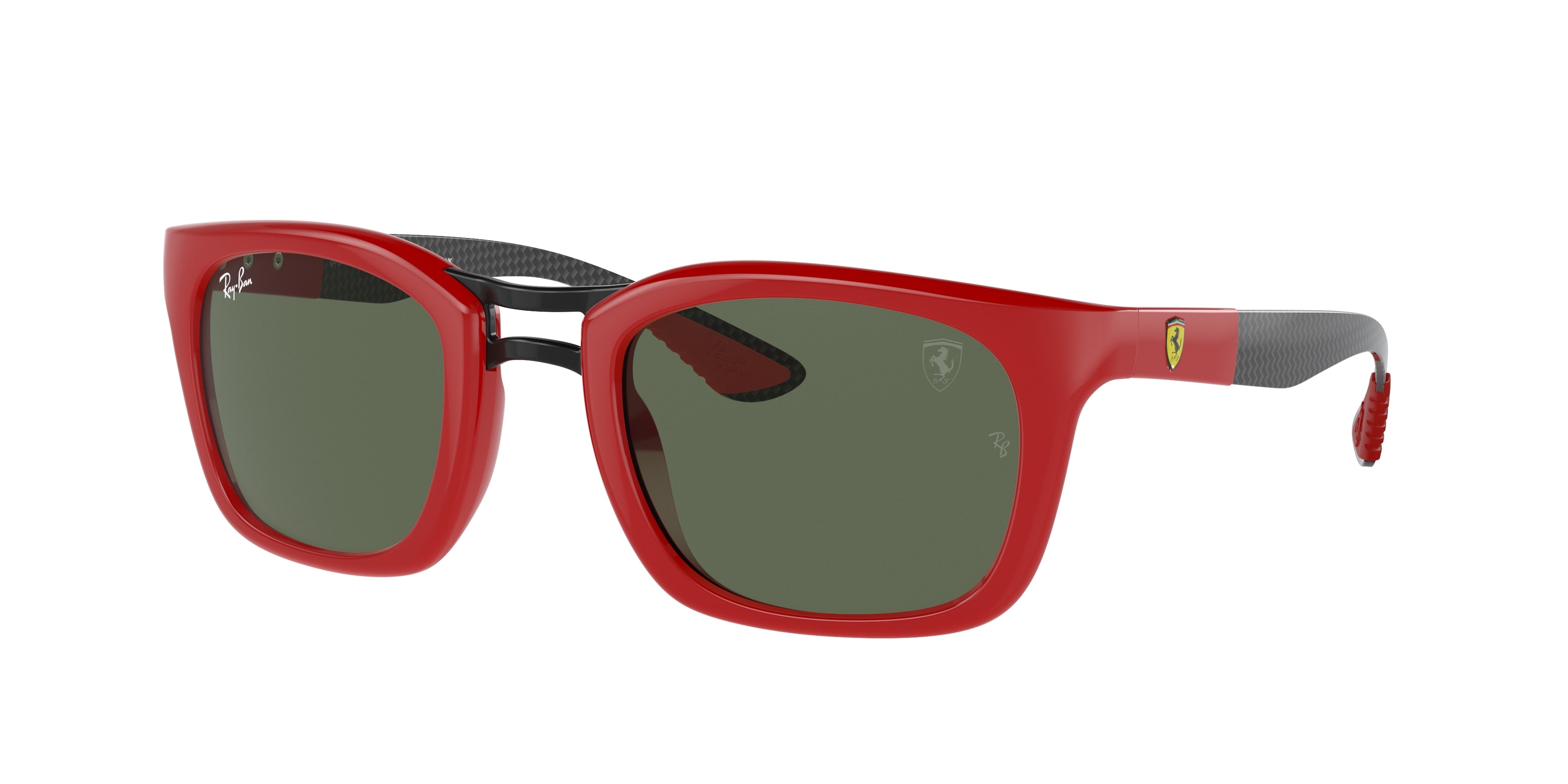 Ray-Ban RB8362M Square Sunglasses  F66371-Red 53-145-25 - Color Map Red