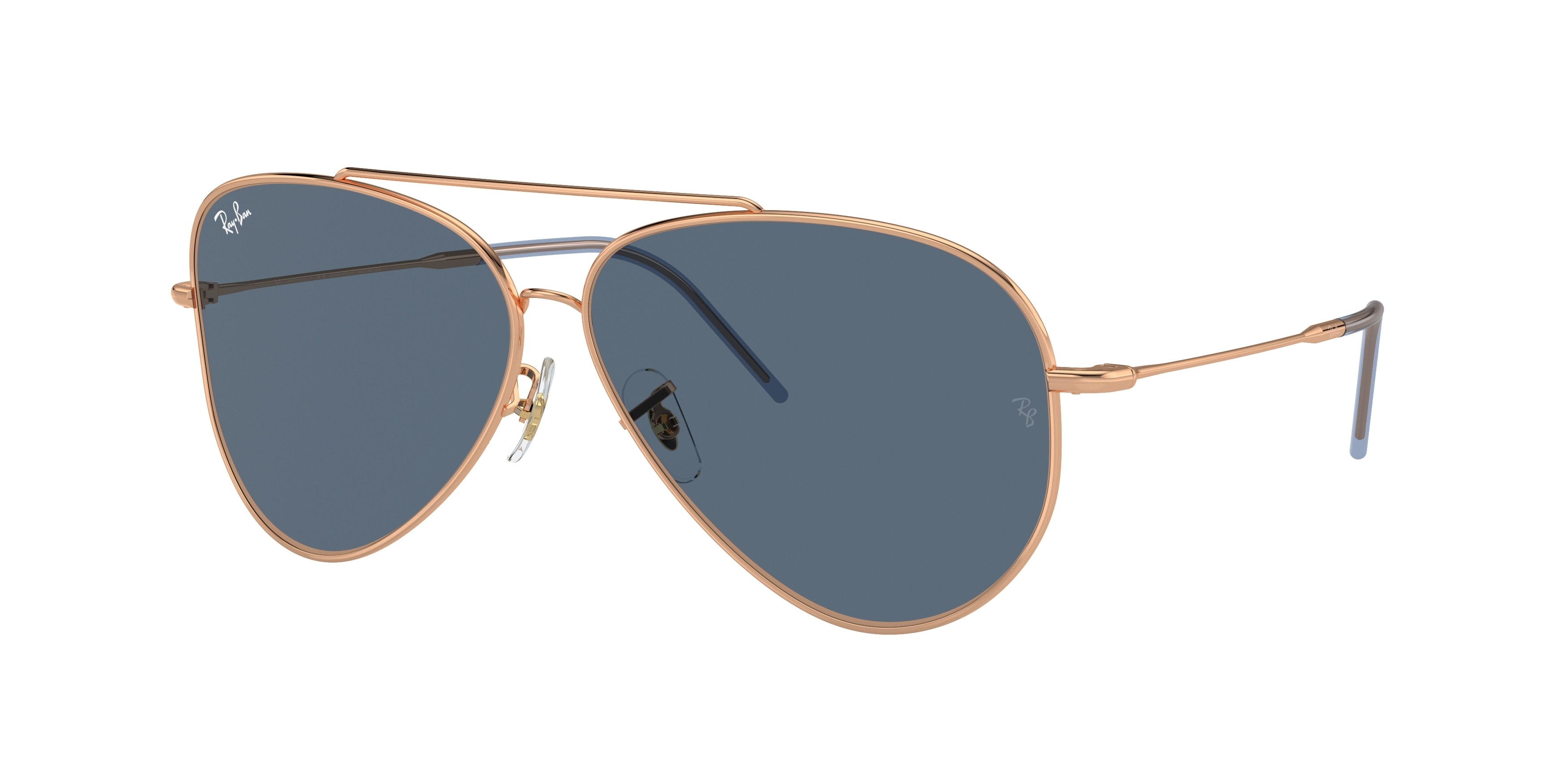 Ray-Ban AVIATOR REVERSE RBR0101S Pilot Sunglasses  92023A-Rose Gold 62-145-11 - Color Map Gold