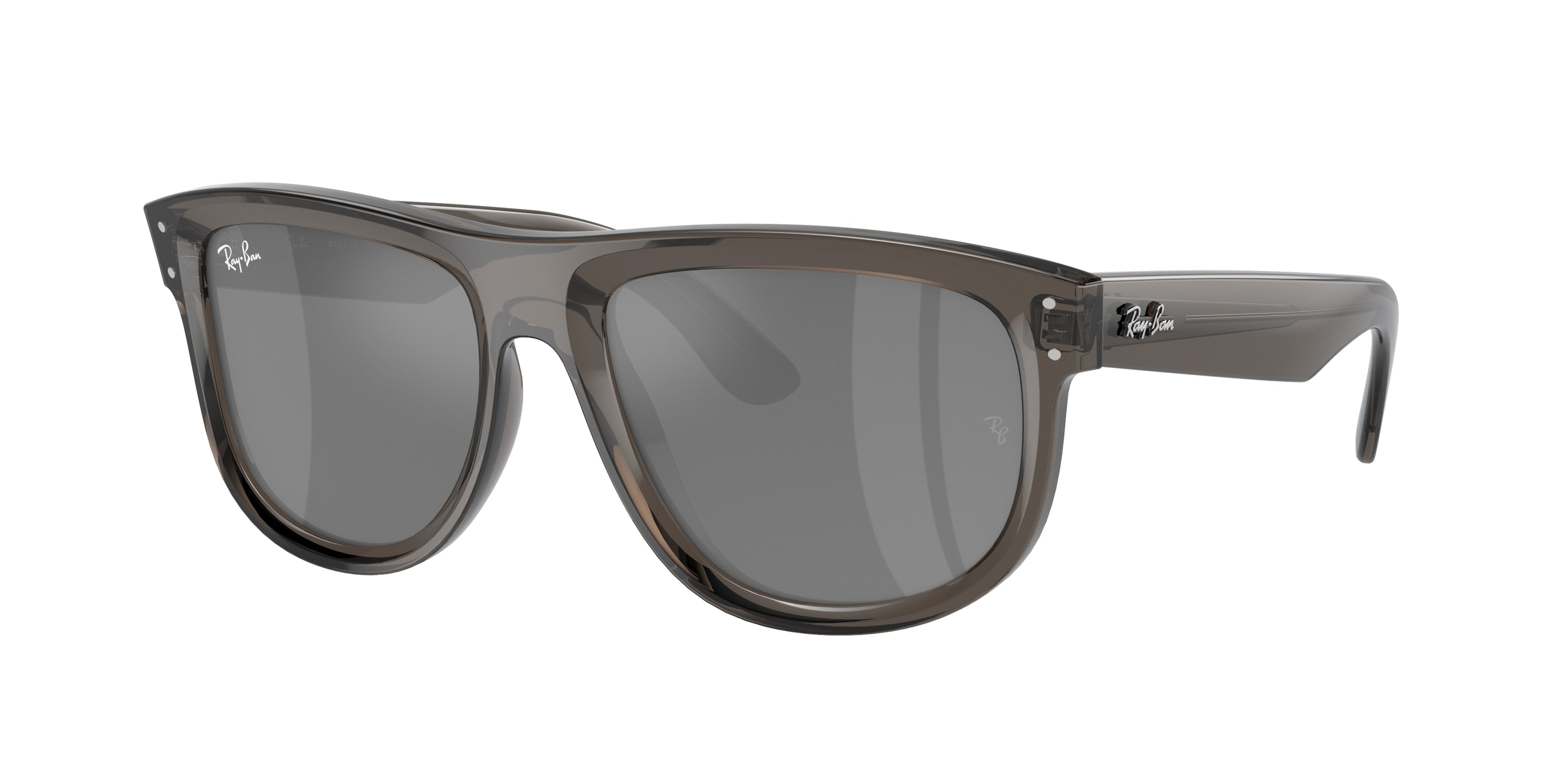 Ray-Ban BOYFRIEND REVERSE RBR0501S Square Sunglasses  6707GS-Transparent Dark Grey 56-145-18 - Color Map Grey