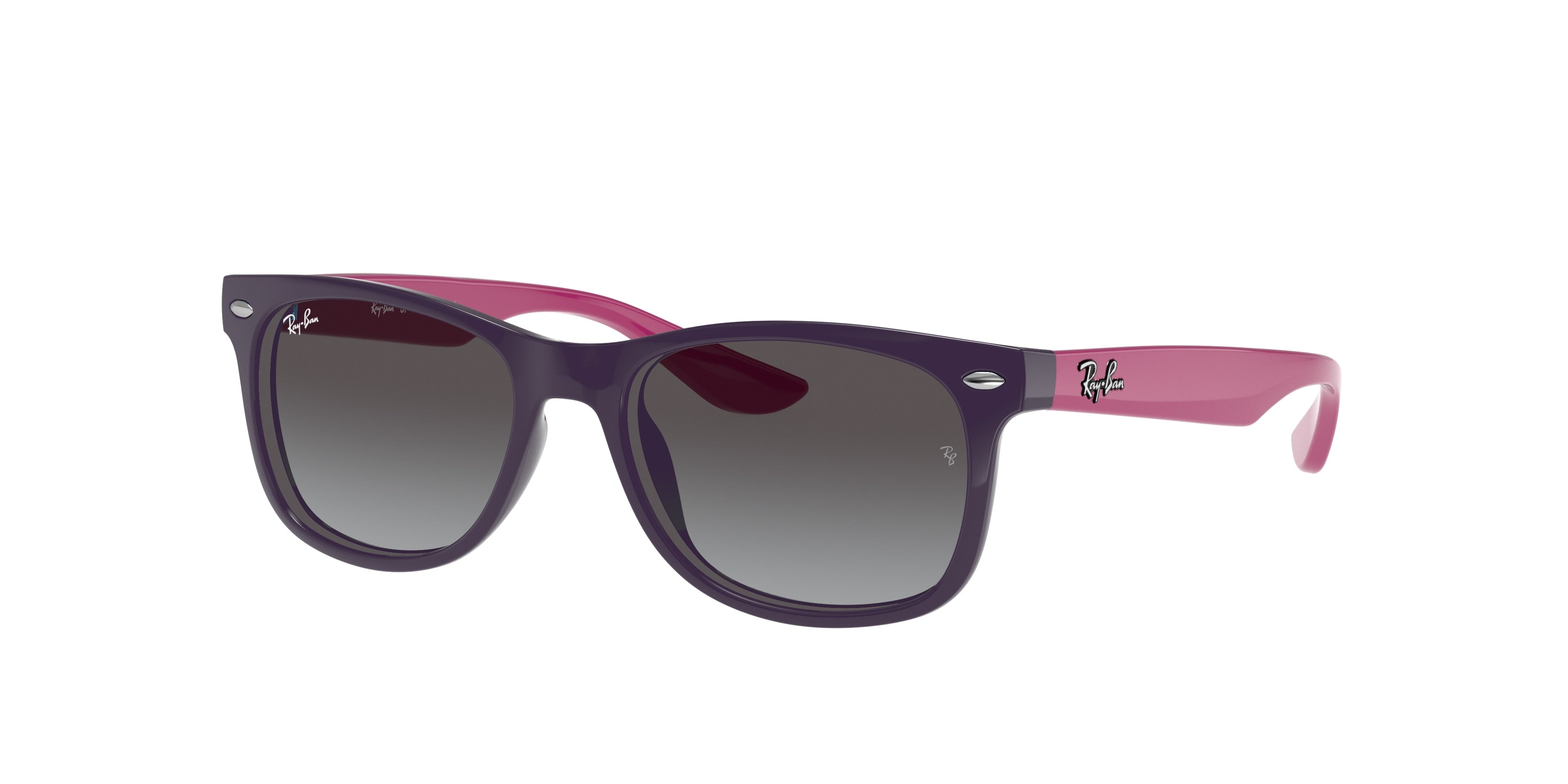 Ray-Ban Junior JUNIOR NEW WAYFARER RJ9052S Square Sunglasses  70218G-Violet 48-130-16 - Color Map Violet