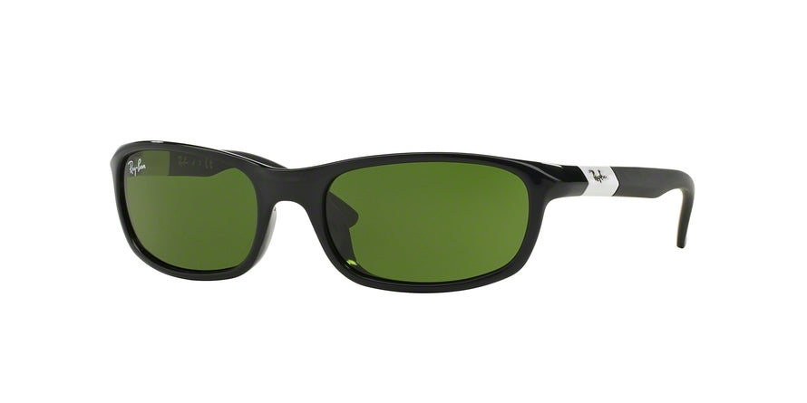 Ray-Ban Junior RJ9056S Rectangle Sunglasses  187/2-SHINY BLACK 50-16-110 - Color Map black