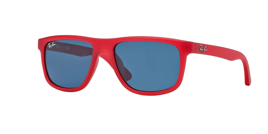 Ray-Ban Junior RJ9057S Square Sunglasses  197/80-RED DEMI SHINY 50-15-130 - Color Map red