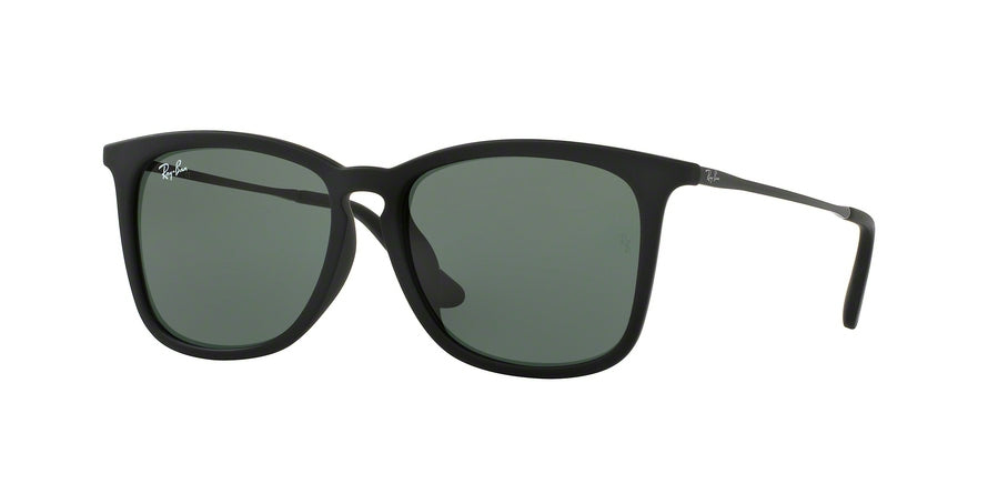 Ray-Ban Junior RJ9063SF Square Sunglasses  700571-RUBBER BLACK 51-14-135 - Color Map black