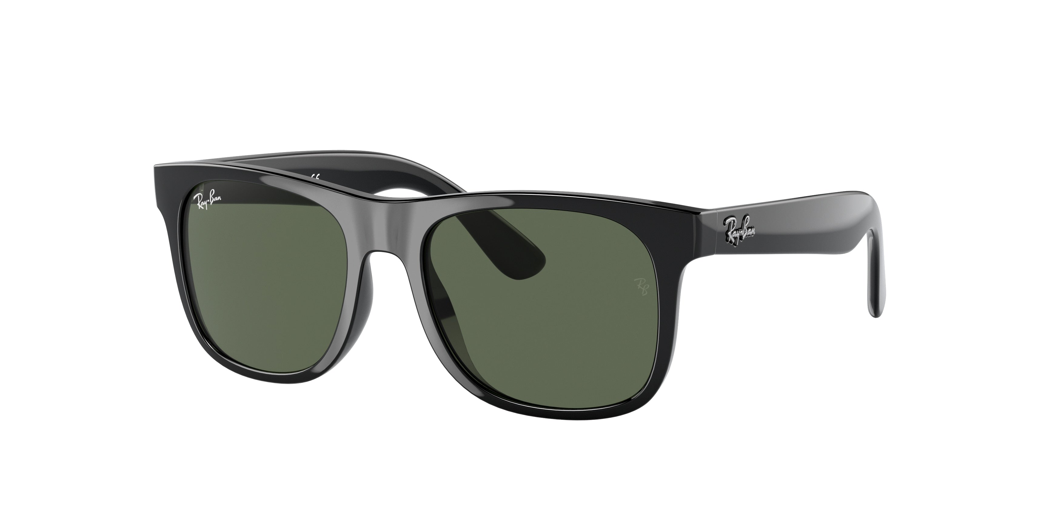 Ray-Ban Junior JUNIOR JUSTIN RJ9069S Square Sunglasses  100/71-Black 48-130-16 - Color Map Black