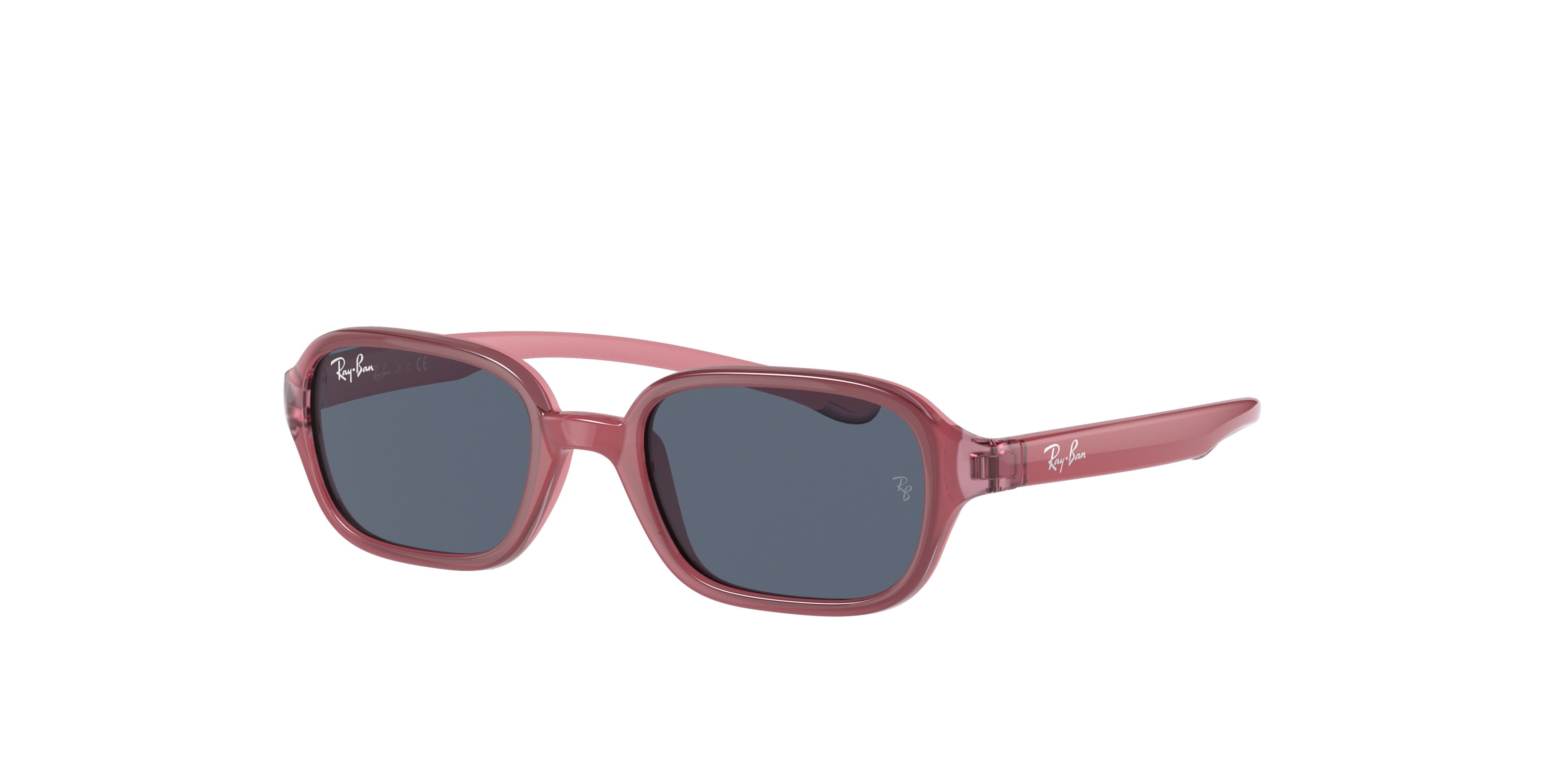 Ray-Ban Junior RJ9074S Rectangle Sunglasses  709887-Fuxia On Pink 41-130-16 - Color Map Pink