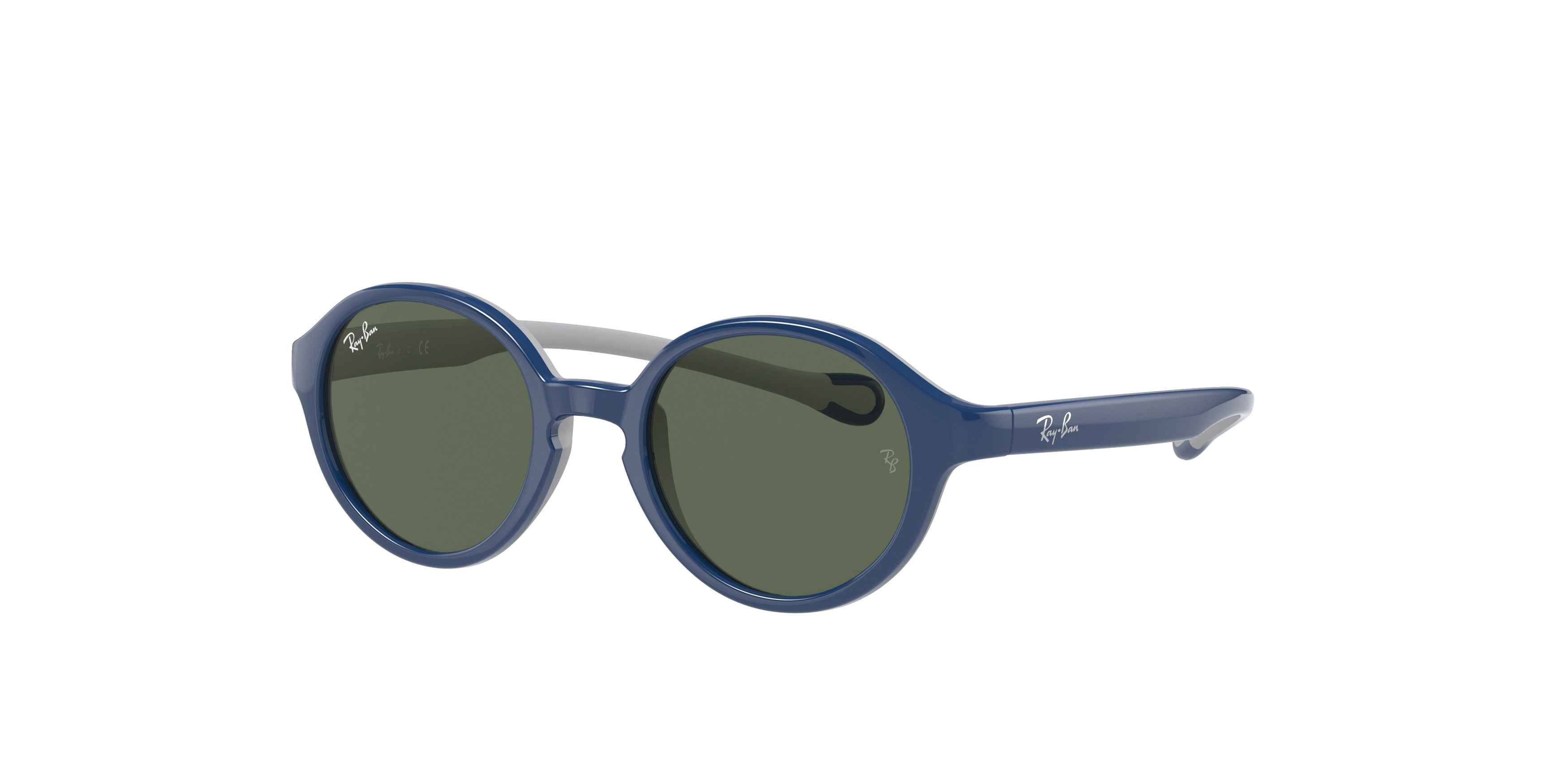 Ray-Ban Junior RJ9075S Phantos Sunglasses  709671-Blue On Grey 39-130-16 - Color Map Blue