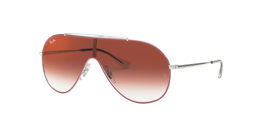 Ray-Ban Junior RJ9546S Pilot Sunglasses  274/V0-SILVER ON TOP RED 20-120-130 - Color Map silver