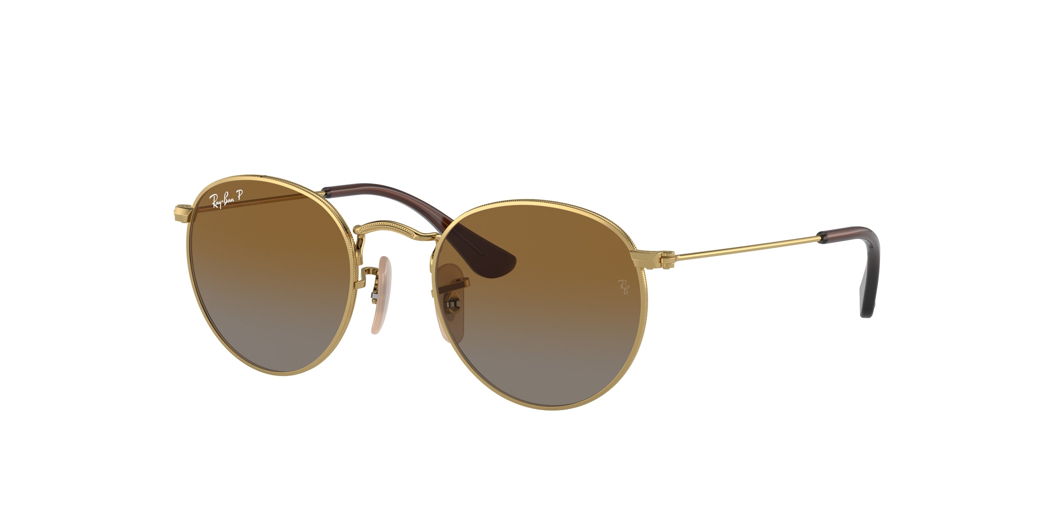 Ray-Ban Junior JUNIOR ROUND RJ9547S Round Sunglasses  223/T5-Gold 44-130-19 - Color Map Gold