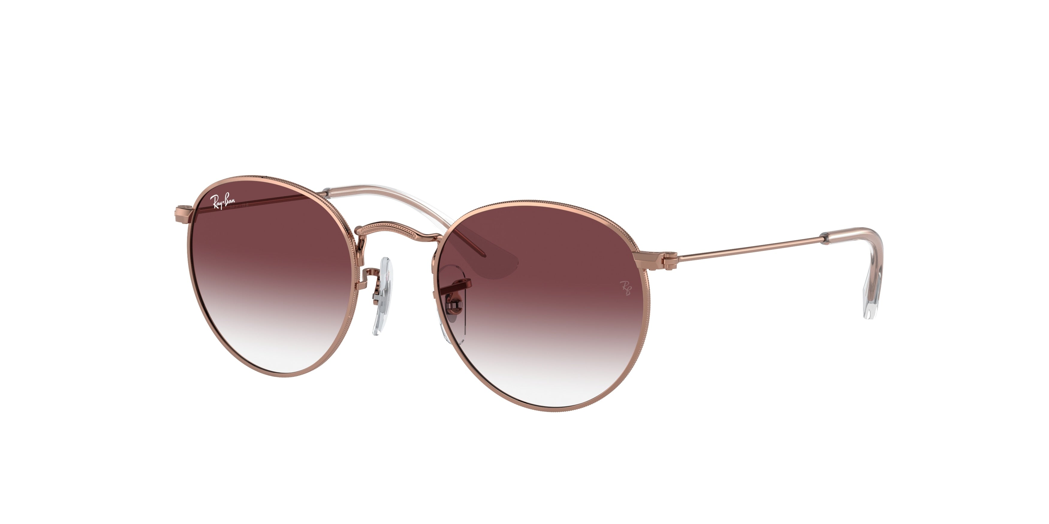 Ray-Ban Junior JUNIOR ROUND RJ9547S Round Sunglasses  291/8H-Rose Gold 44-130-19 - Color Map Gold
